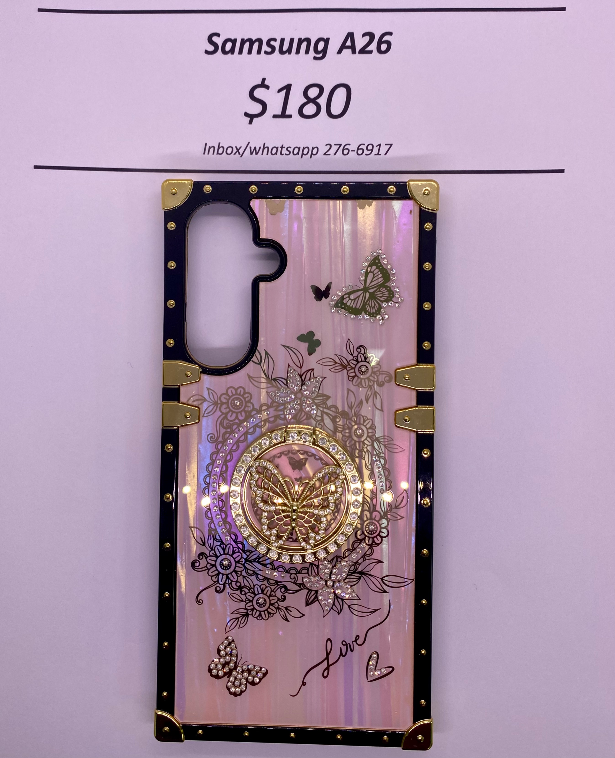 A26 Pink Butterfly Trunk