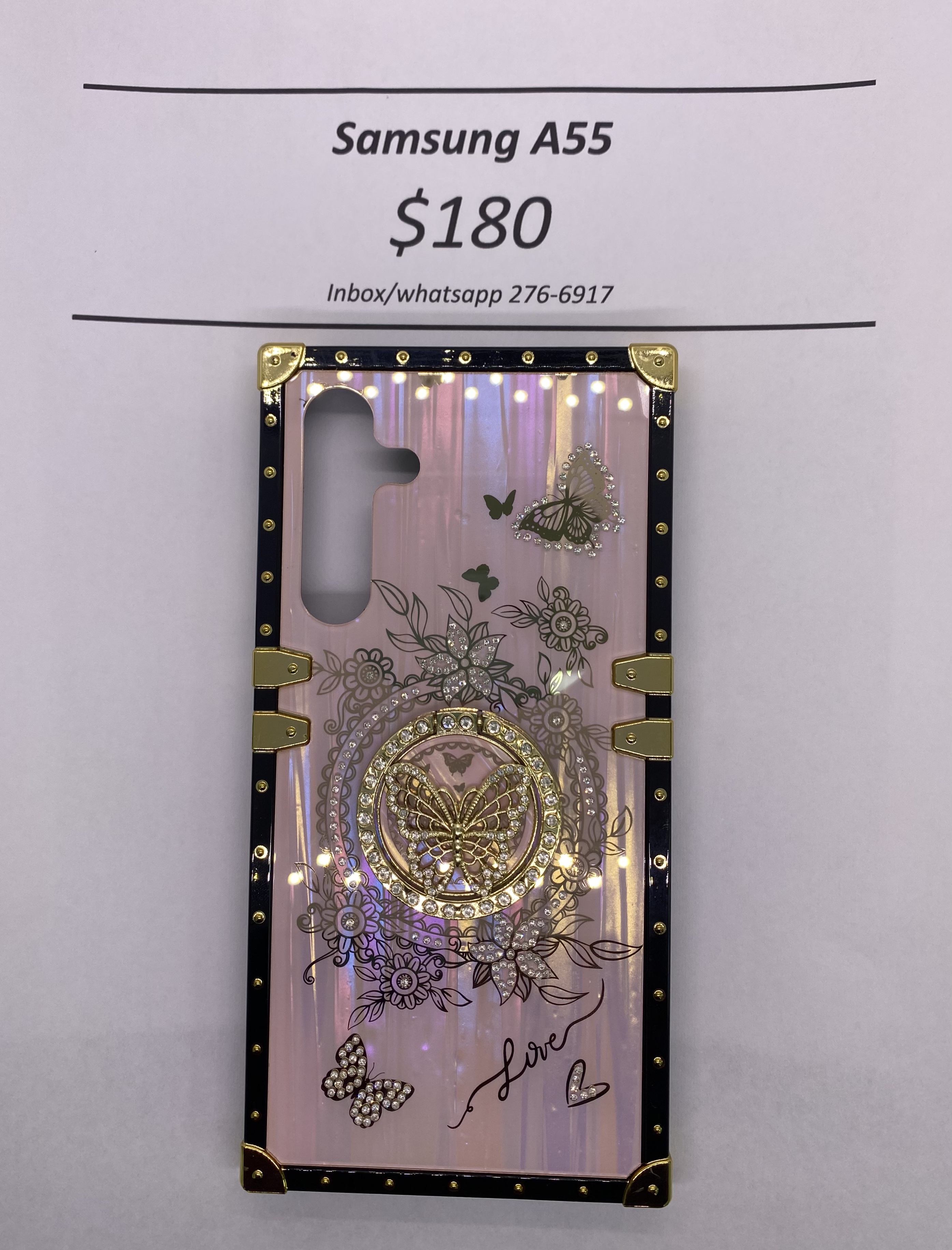 A55 Pink Butterfly Trunk