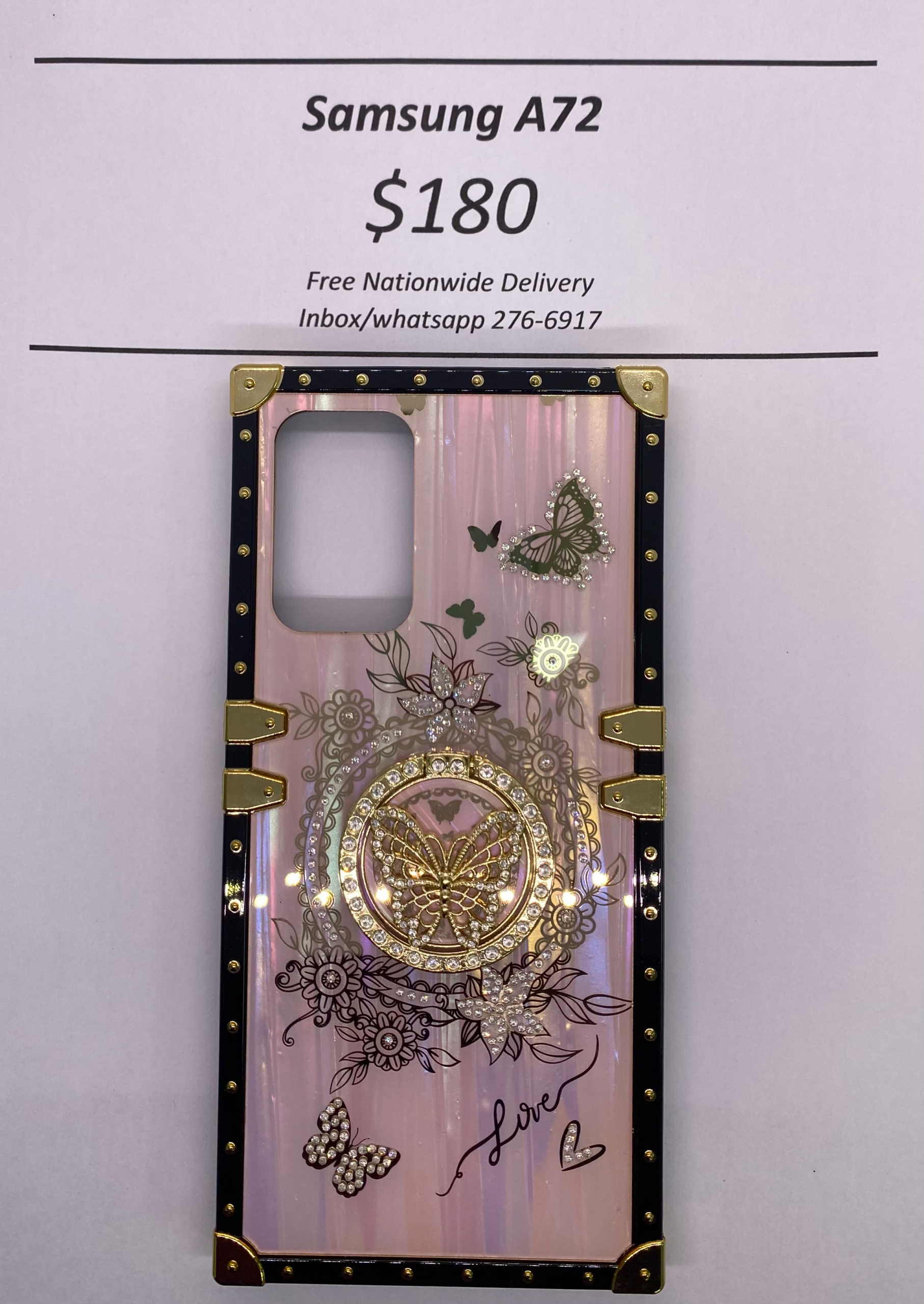 A72 Pink Butterfly Trunk