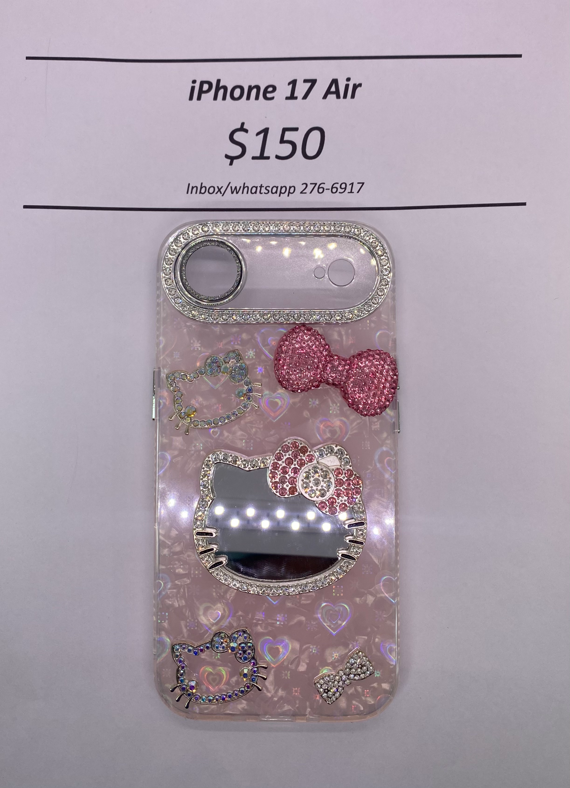 iPhone 17 Air Hello Kitty Pink Glitter