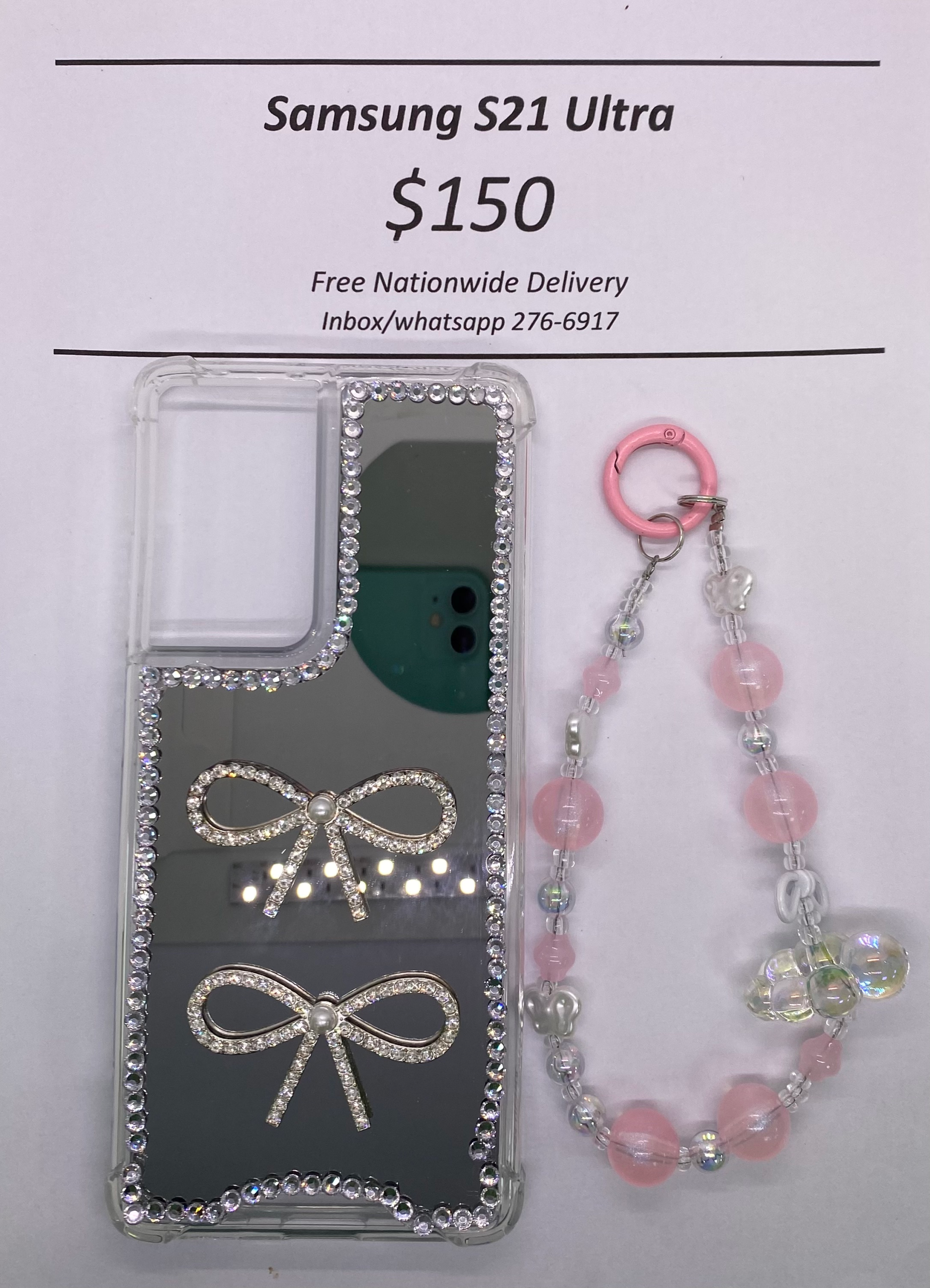 S21 Ultra Mirror Bow with Band