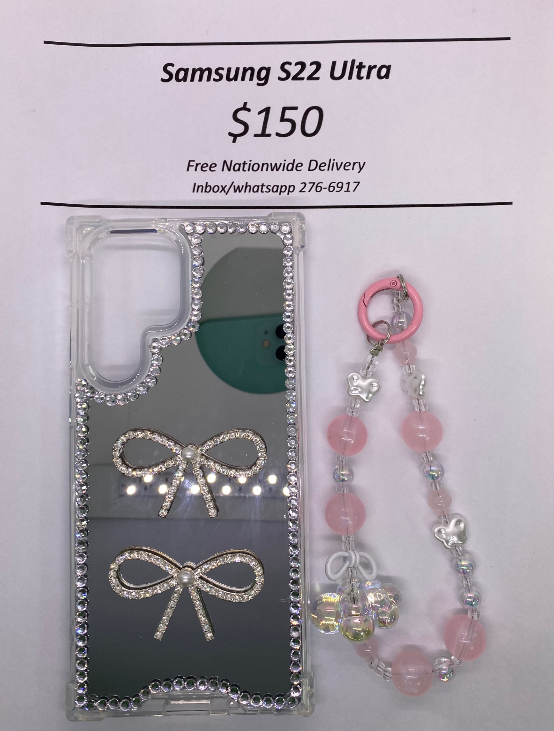 S22 Ultra Mirror Bow with Band