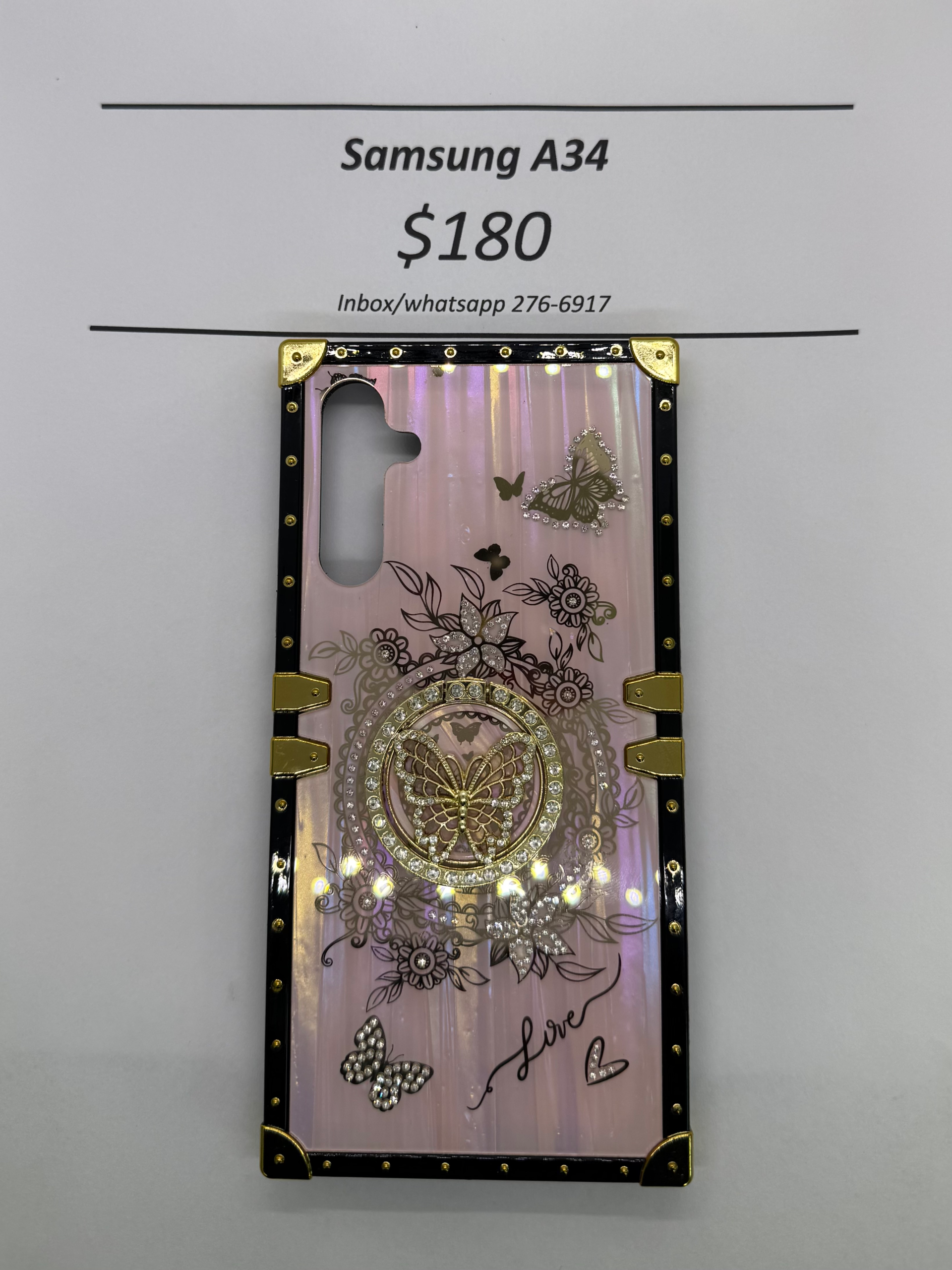 A34 Pink Butterfly Trunk