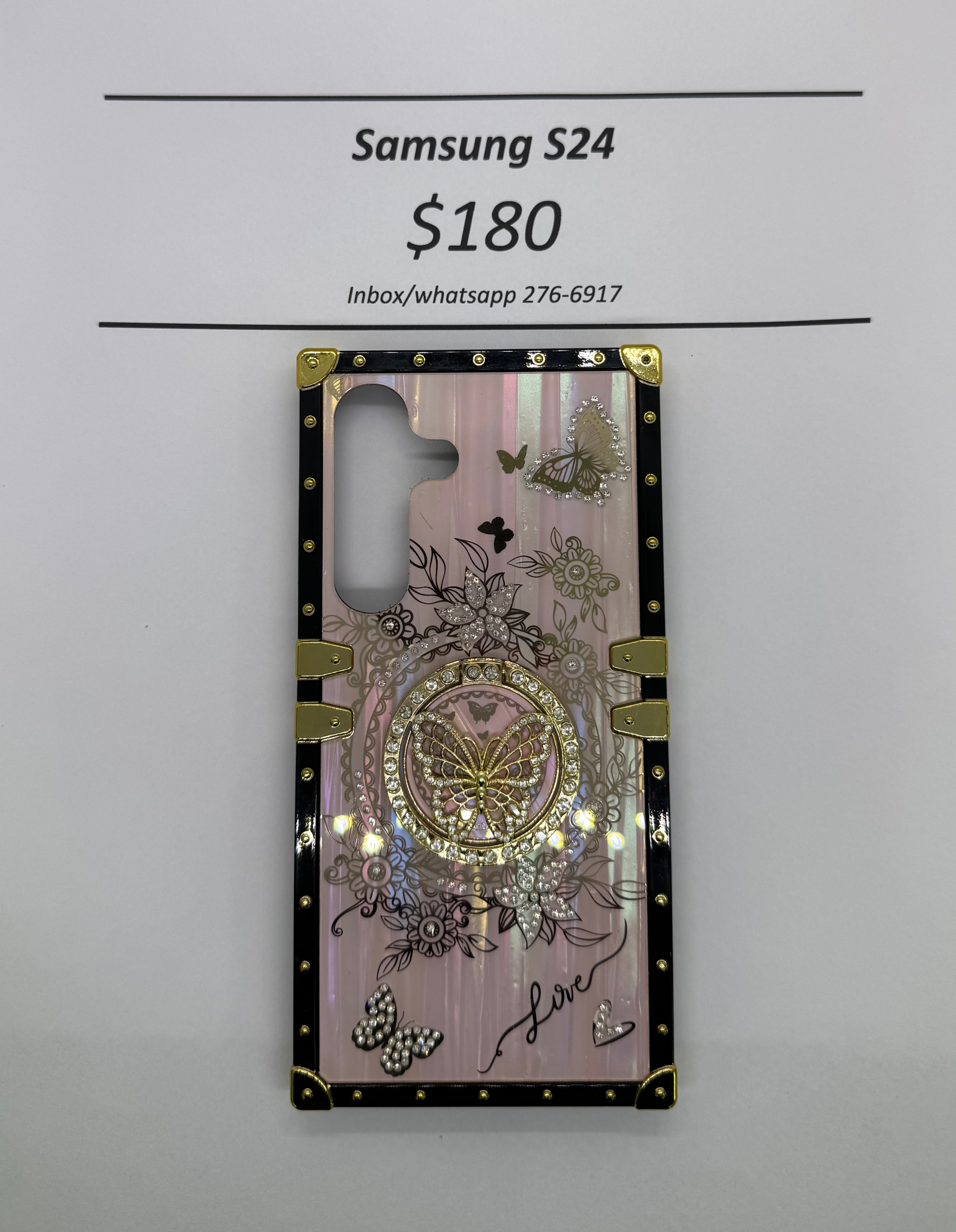 S24 Pink Butterfly Trunk