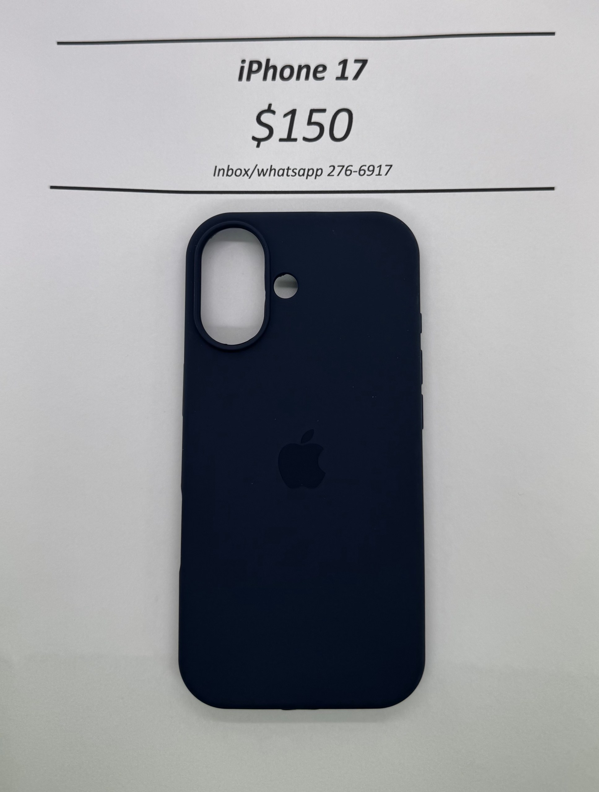 iPhone 17 Blue Logo Case