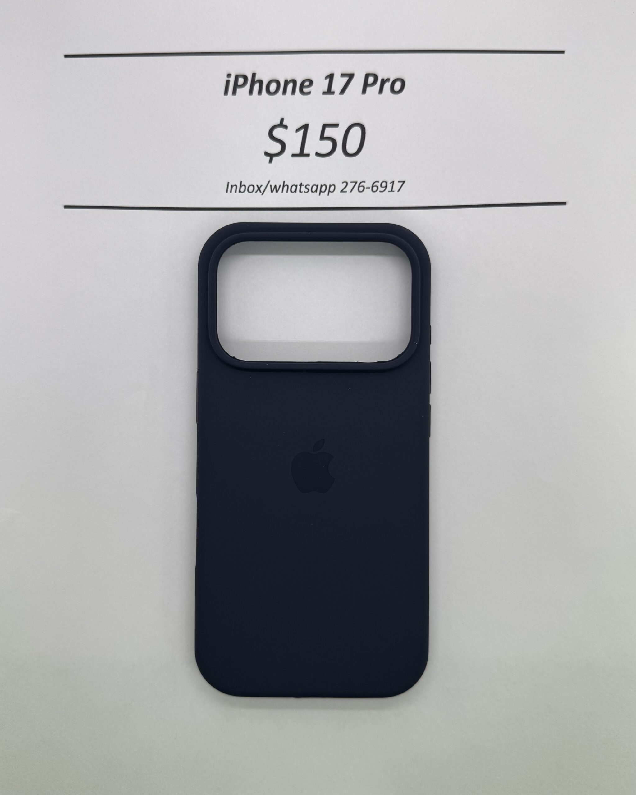 iPhone 17 Pro Blue Logo Case