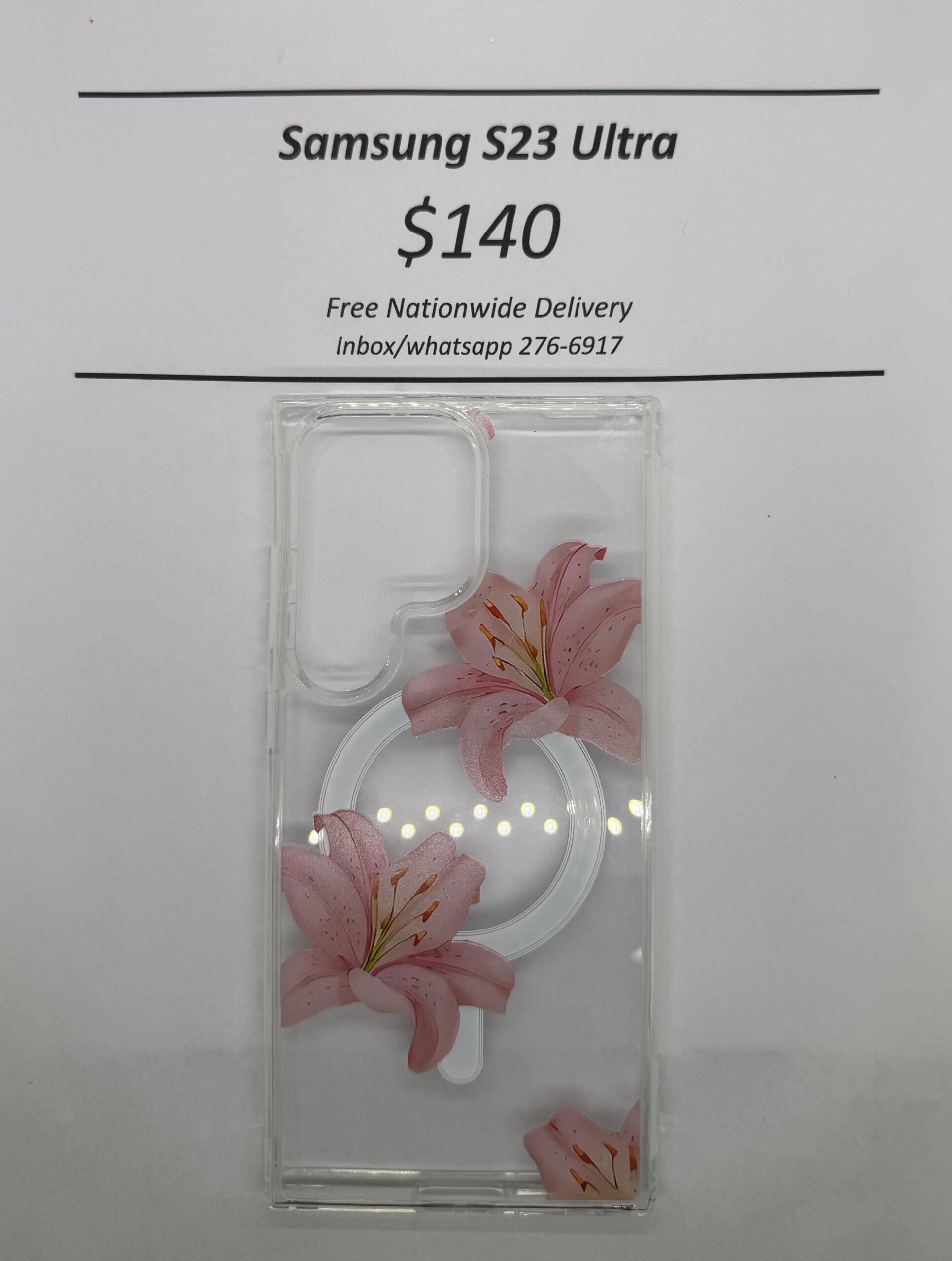 S23 Ultra Hibiscus Mag Safe