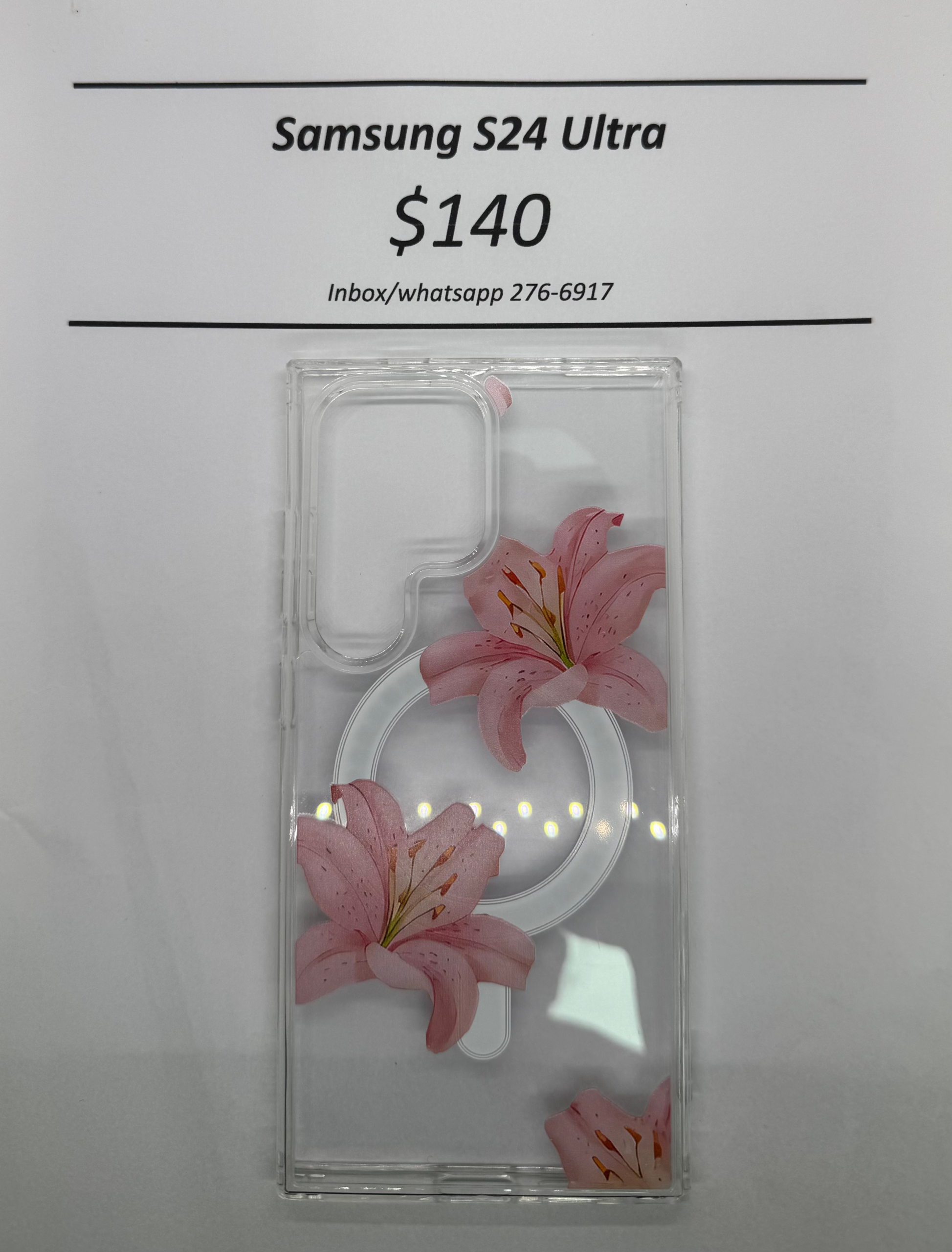 S24 Ultra Hibiscus Mag Safe