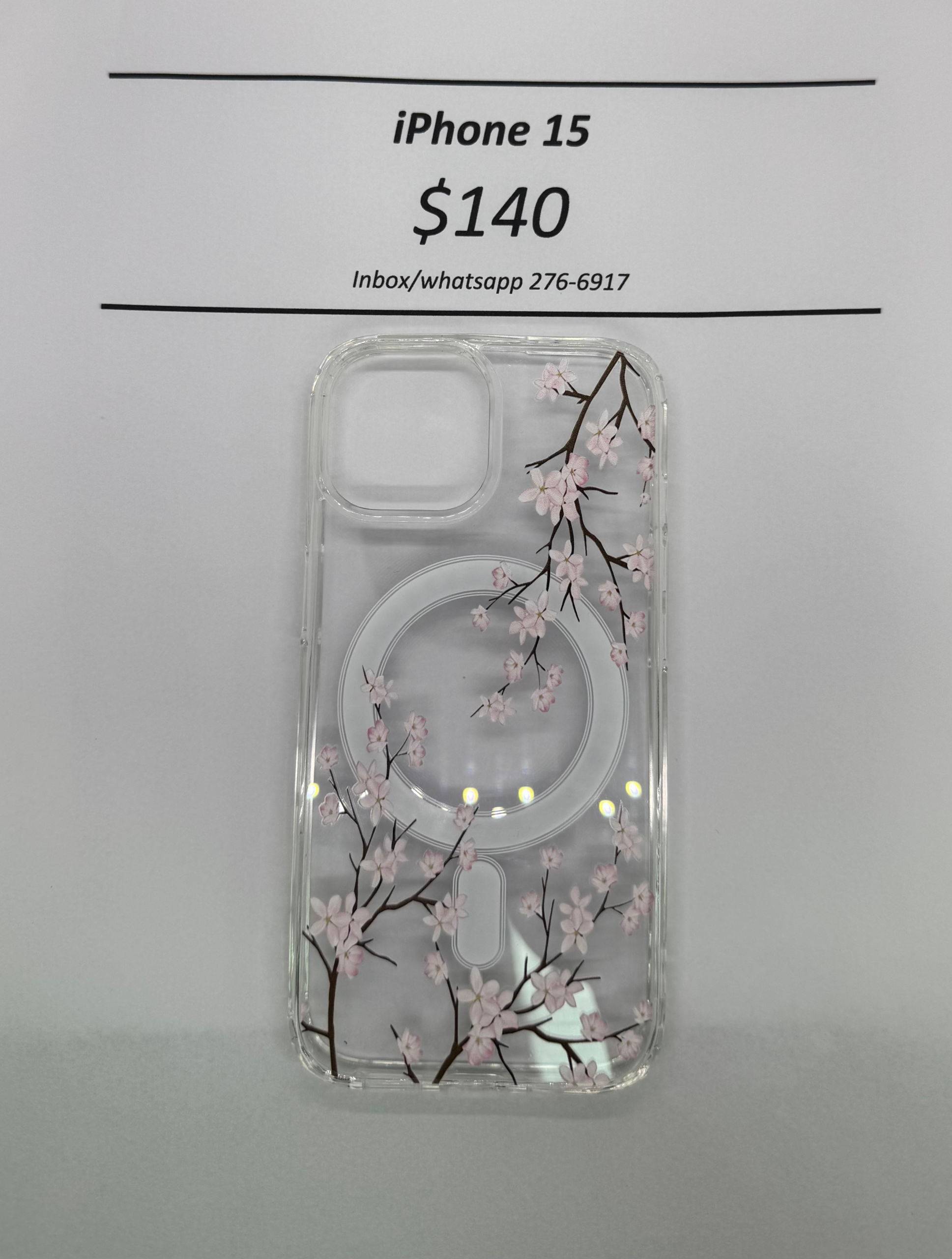 iPhone 15 Cherry Blossom