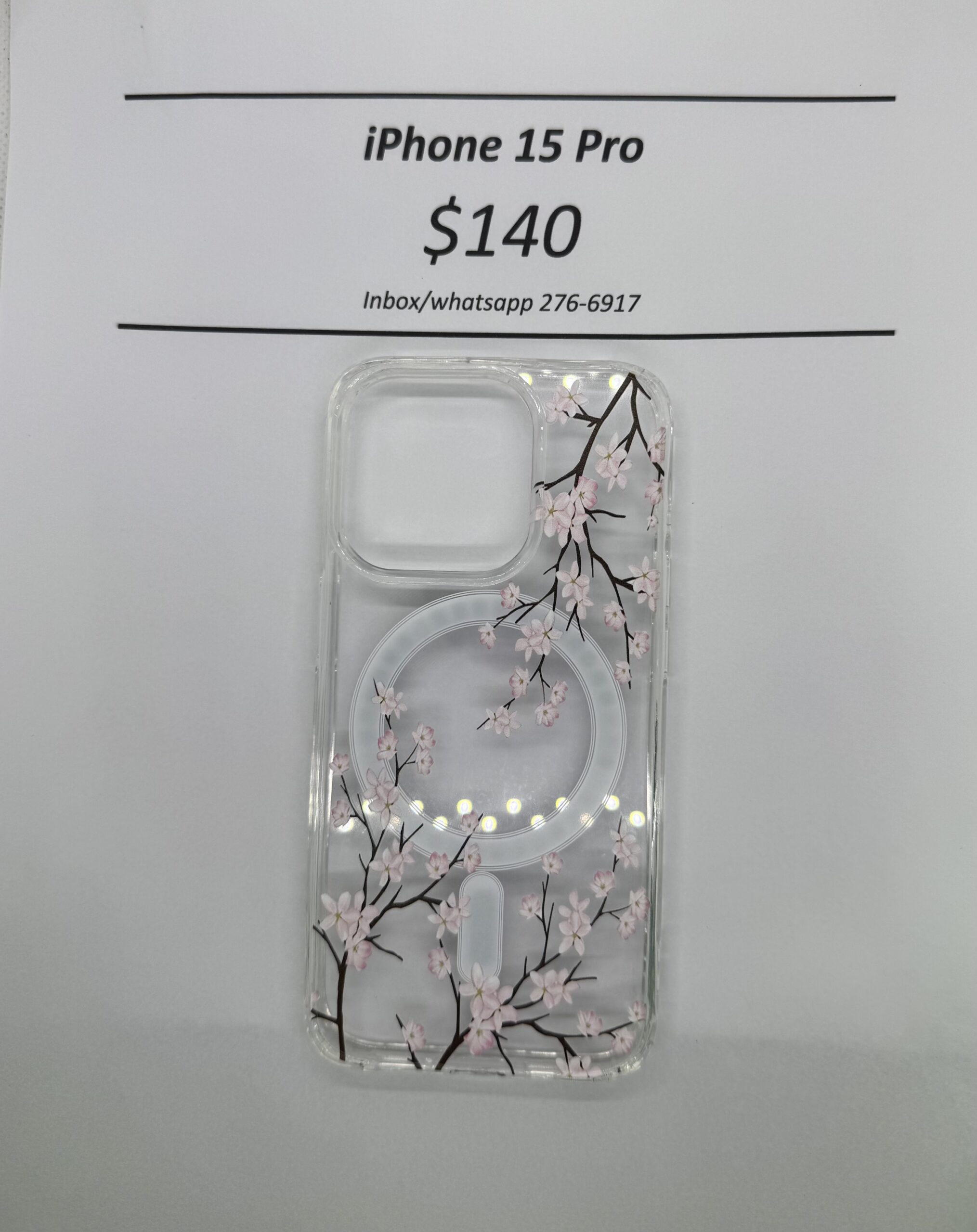 iPhone 15 Pro Cherry Blossom