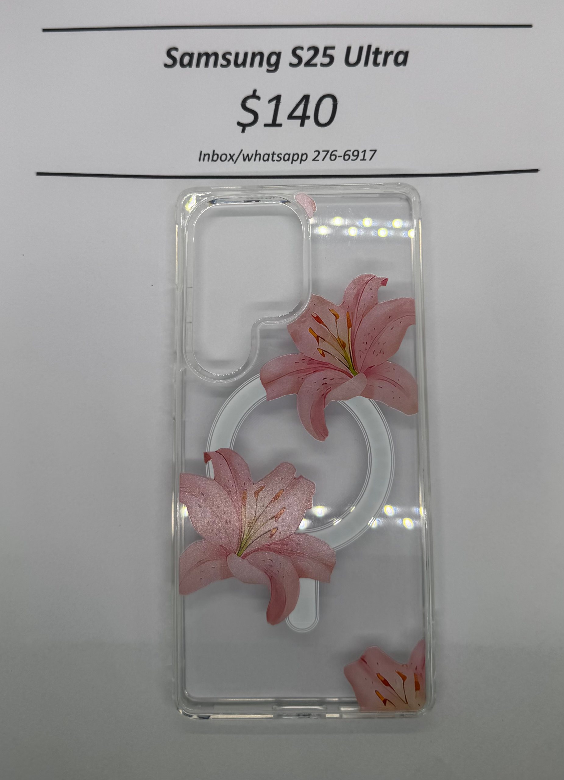 S25 Ultra Hibiscus Mag Safe