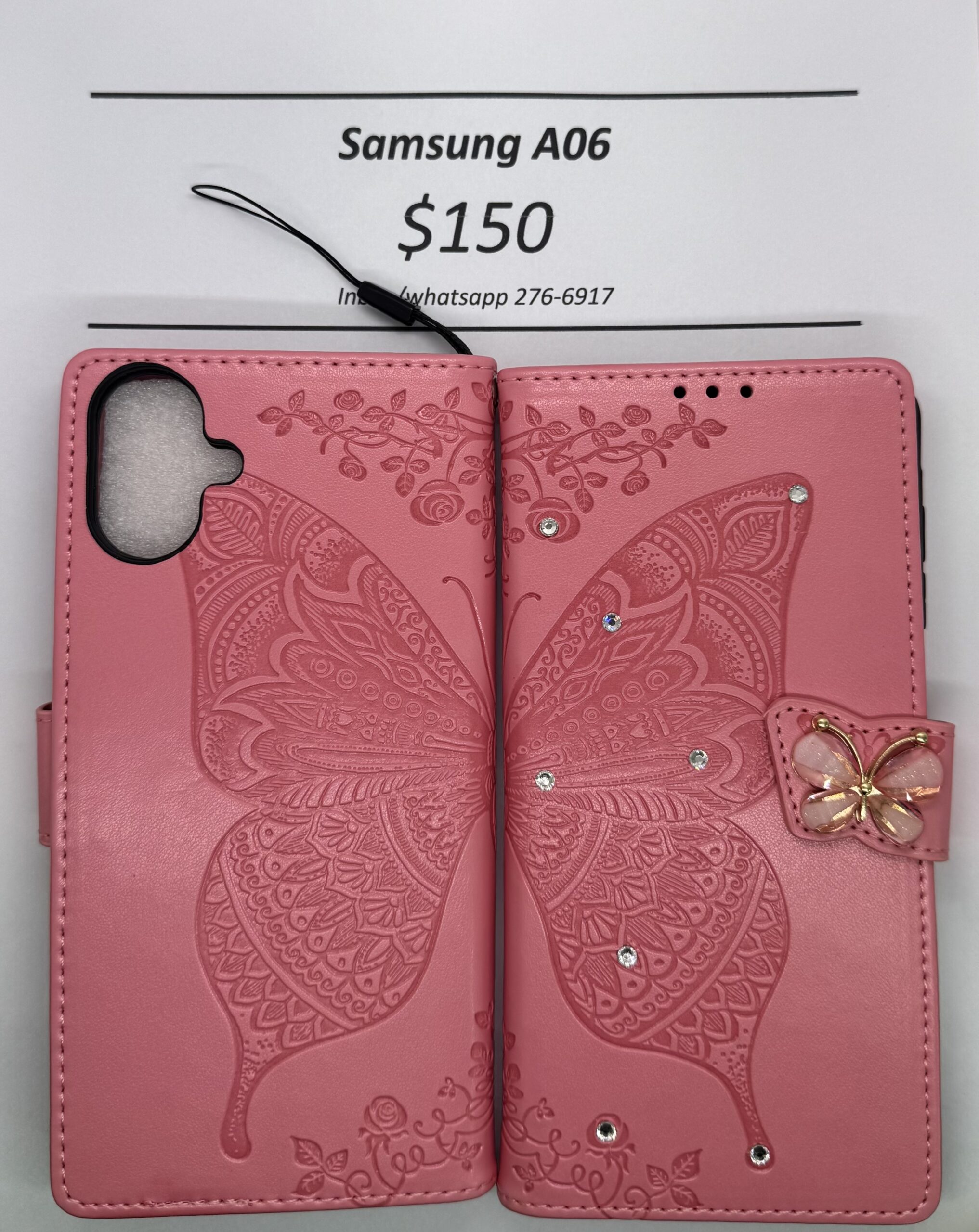A06 Pink Butterfly Wallet