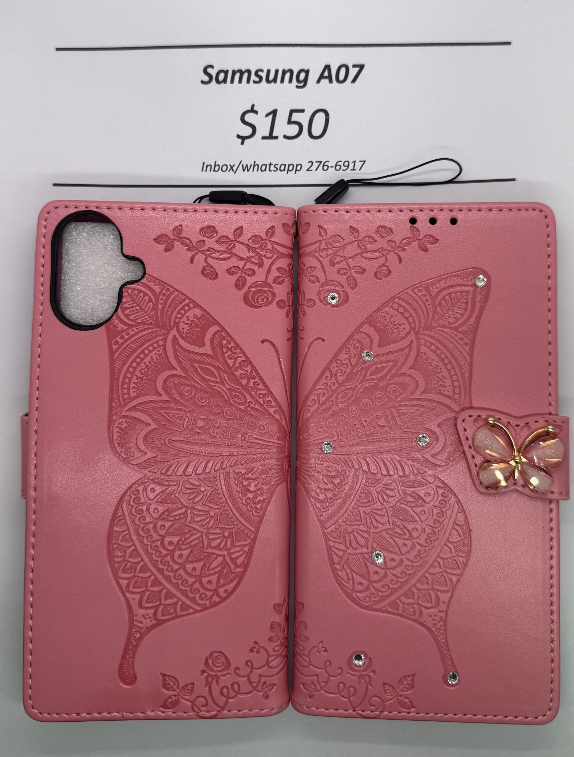 A07 Pink Butterfly Wallet