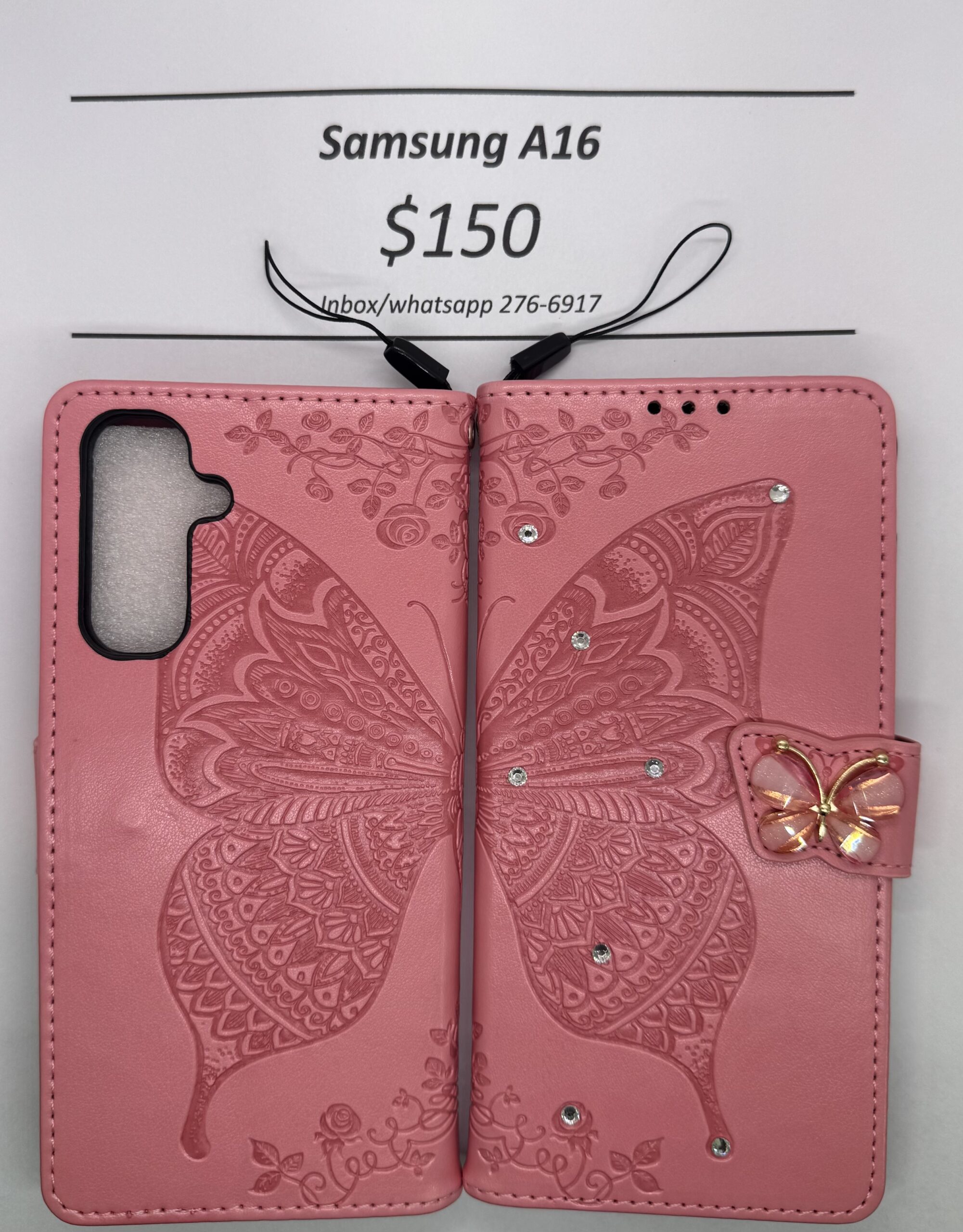 A16 Pink Butterfly Wallet