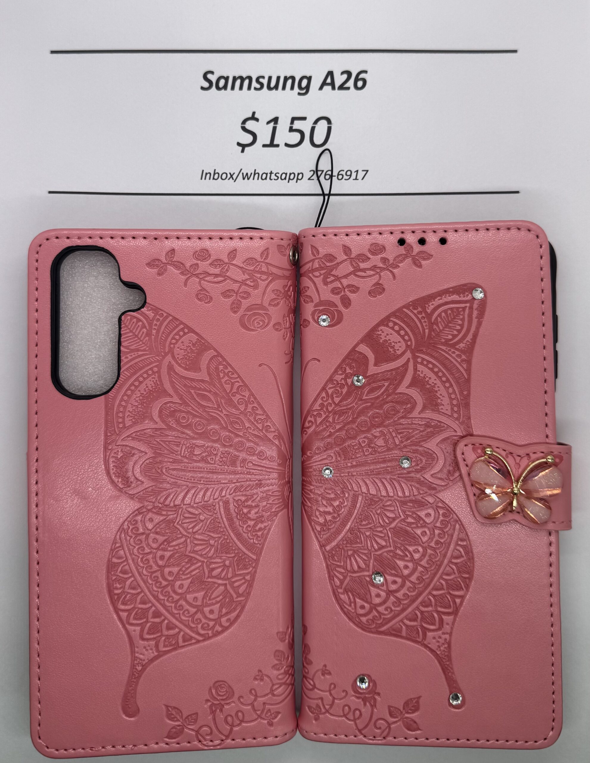 A26 Pink Butterfly Wallet