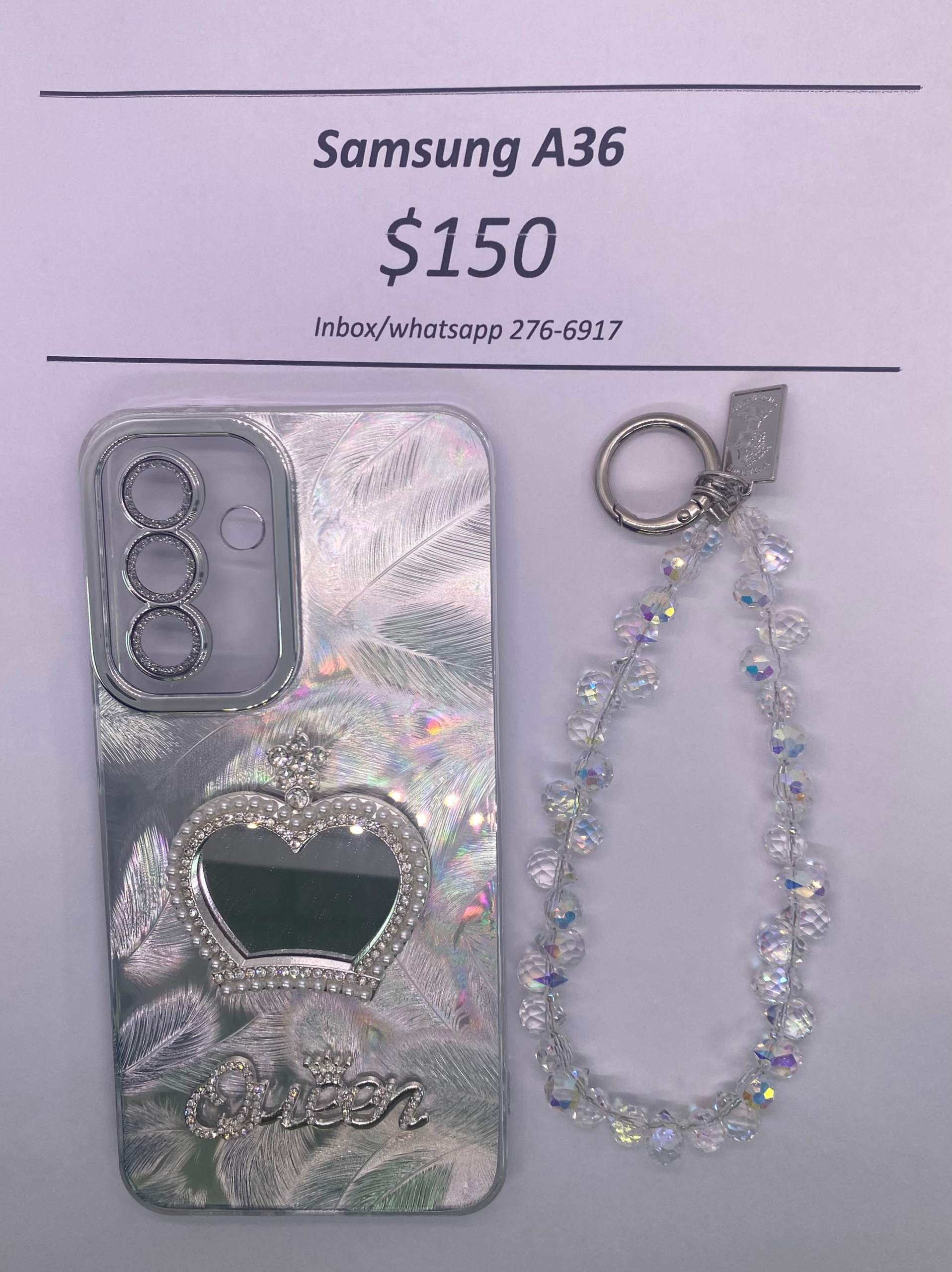 A36 Silver Queen w/ Charm