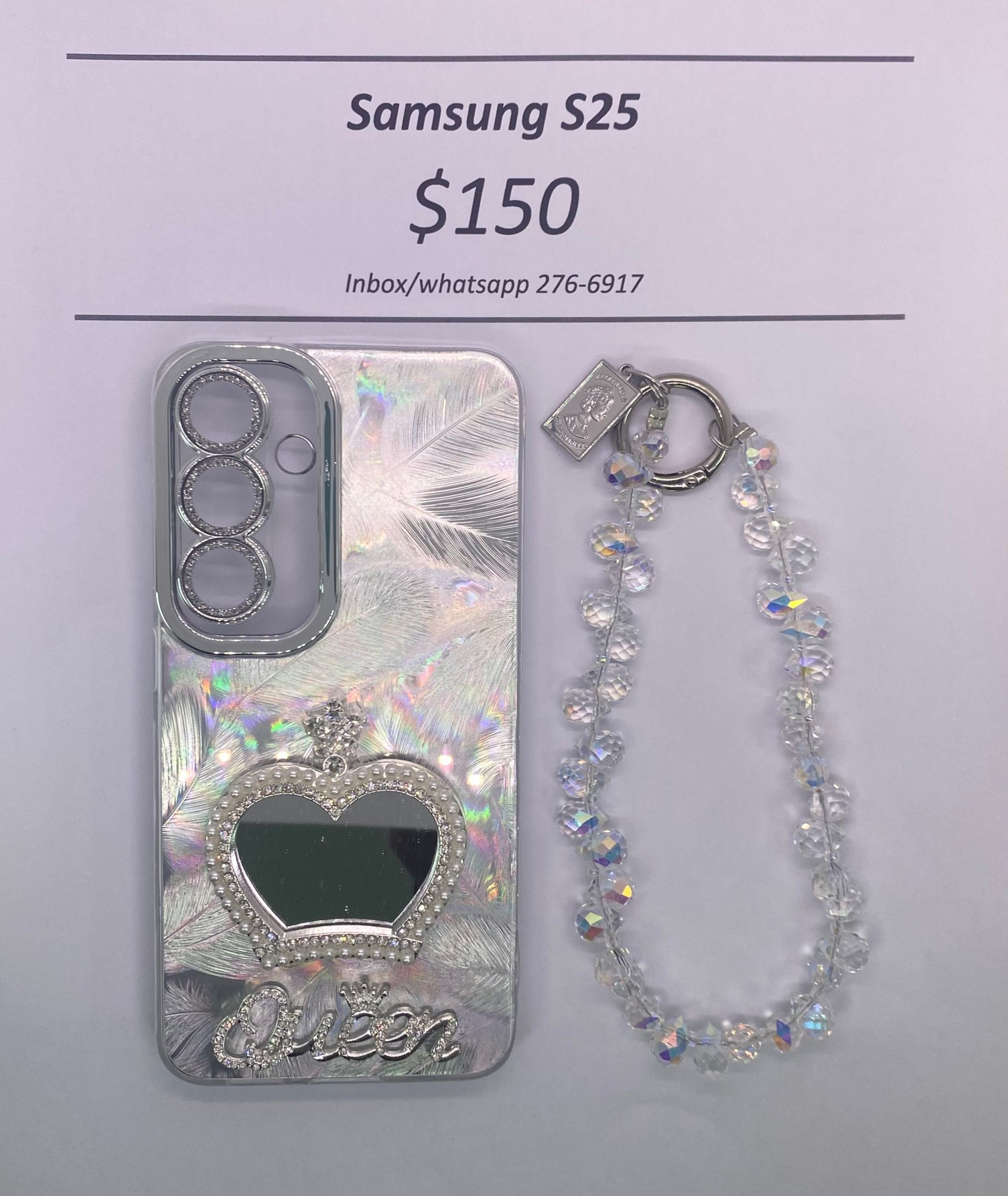 S25 Silver Queen w/ Charm