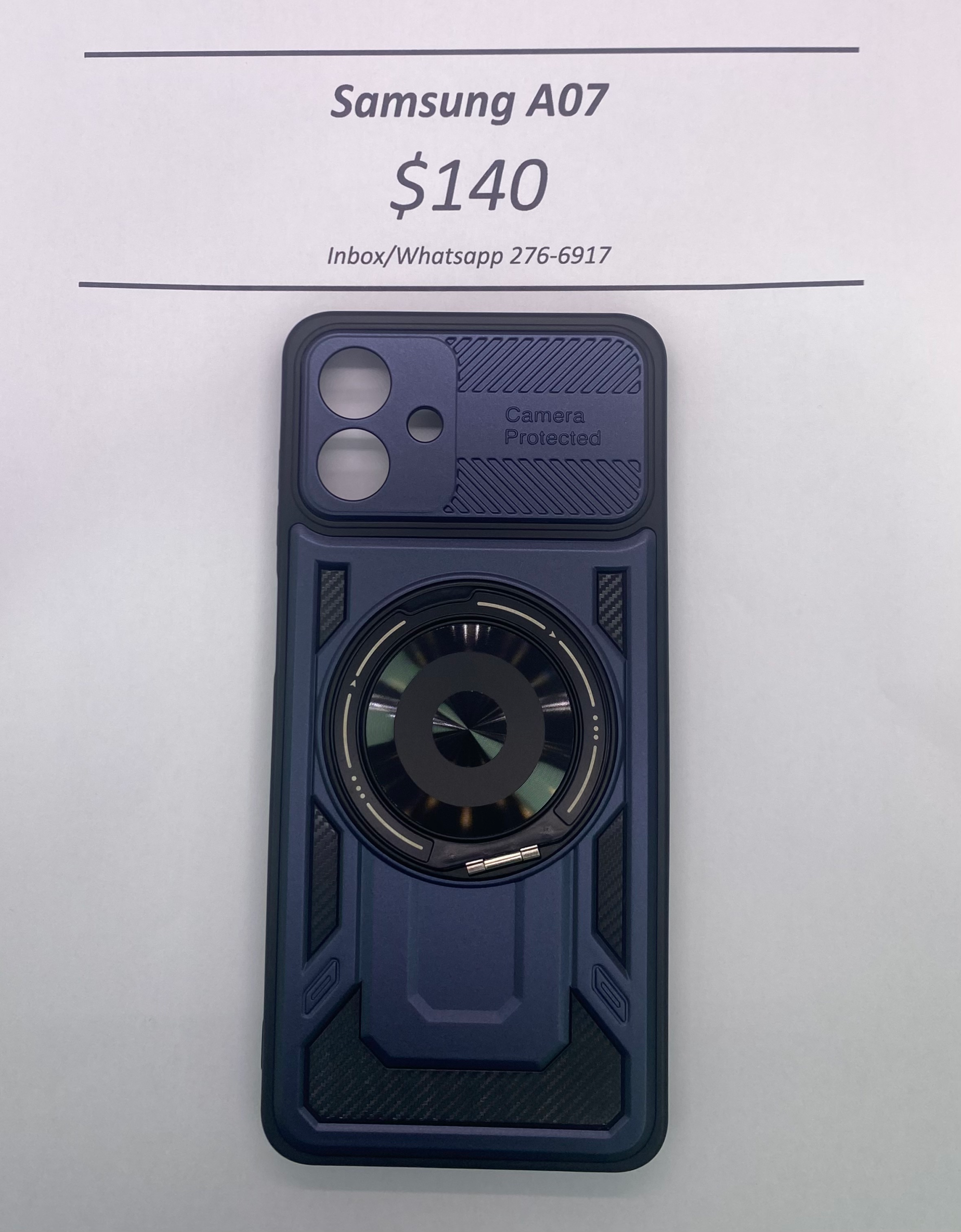 A07 Blue Rugged Camera Protected