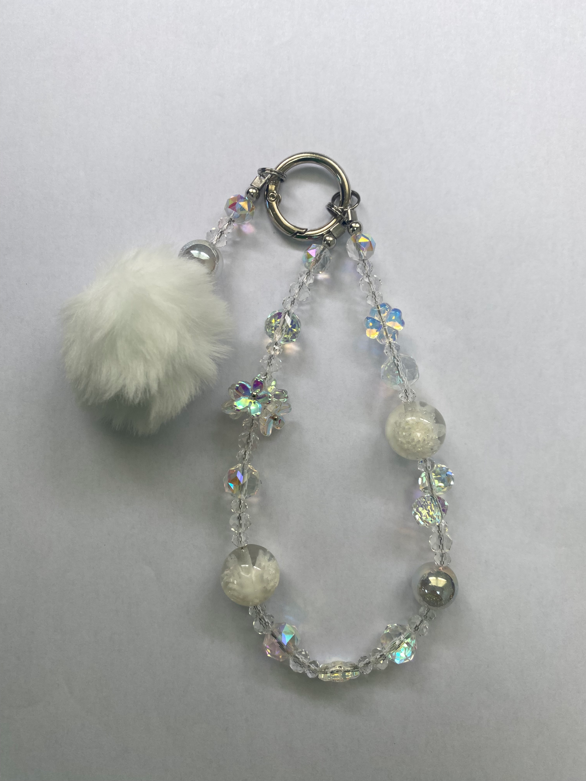 White Pom Pom Charm