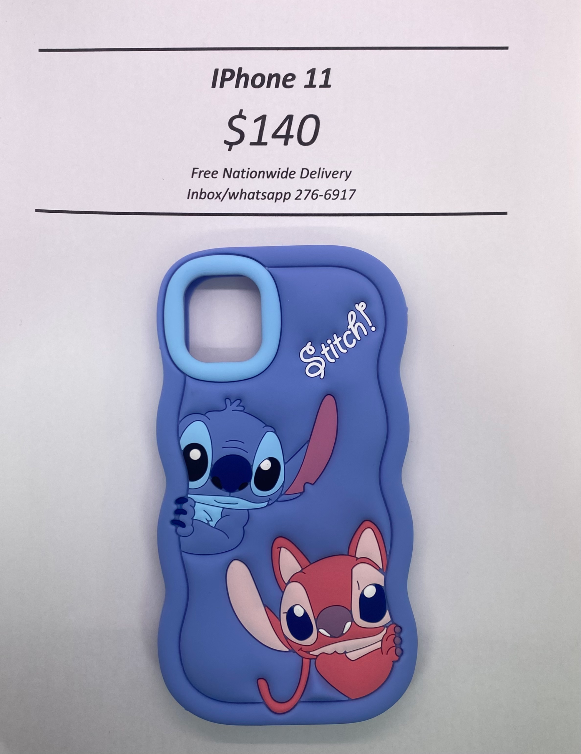iPhone 11 Blue Stitch