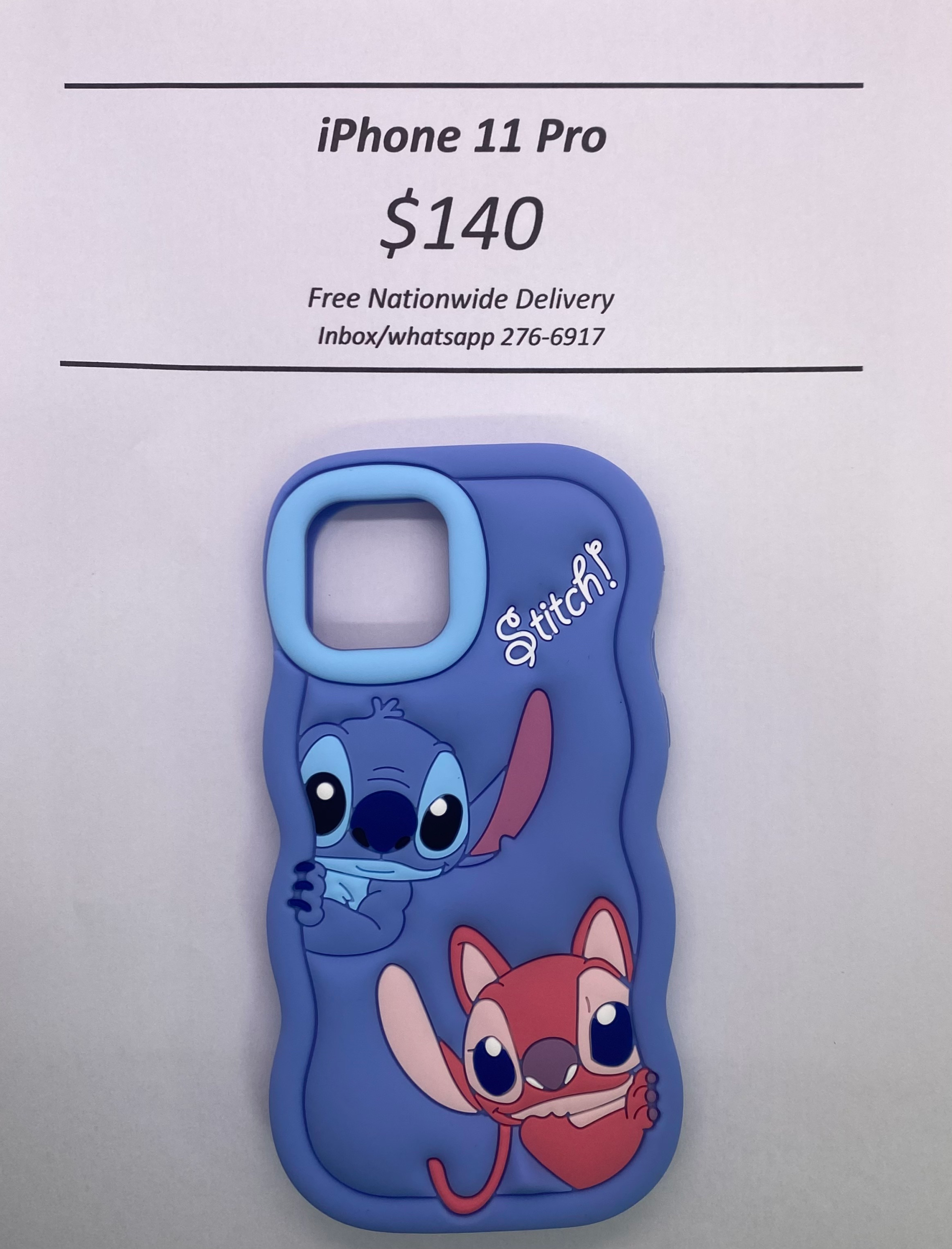 iPhone 11 Pro Blue Stitch