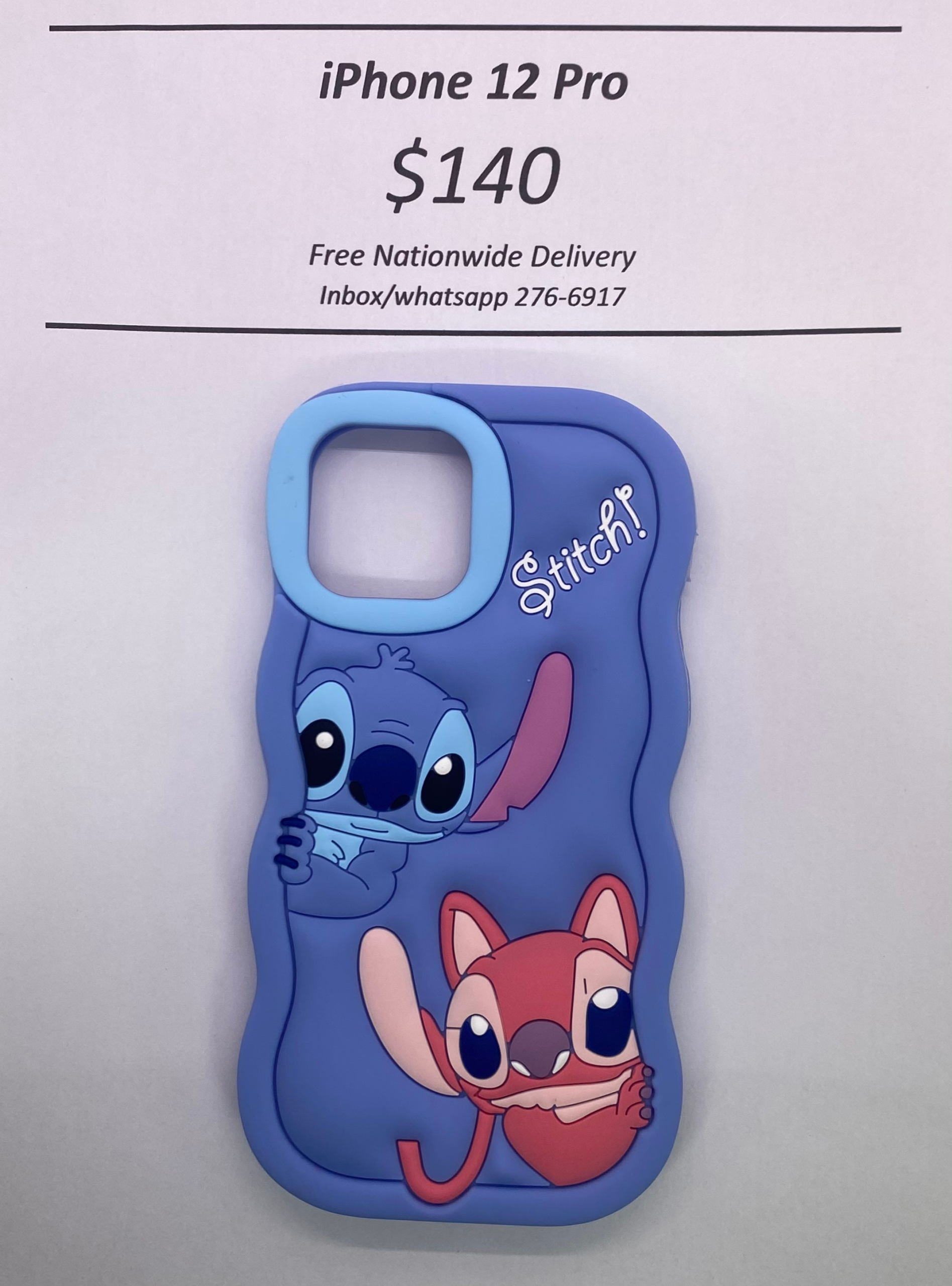 iPhone 12 Pro Blue Stitch