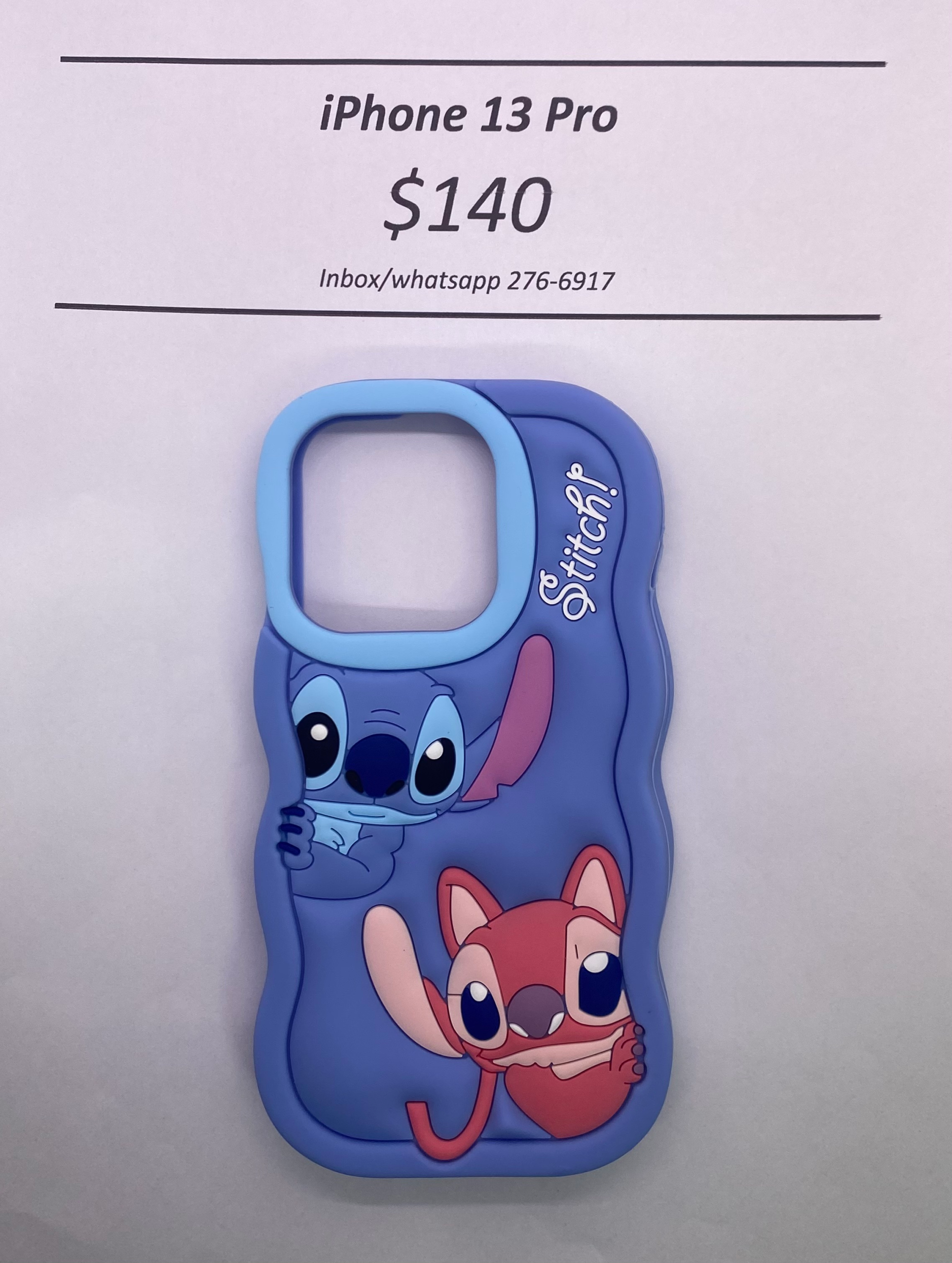 iPhone 13 Pro Blue Stitch