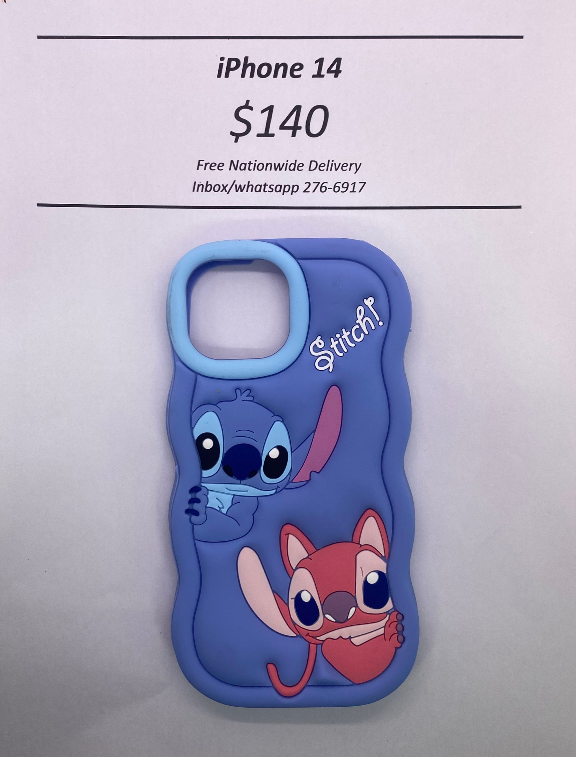 iPhone 14 Blue Stitch