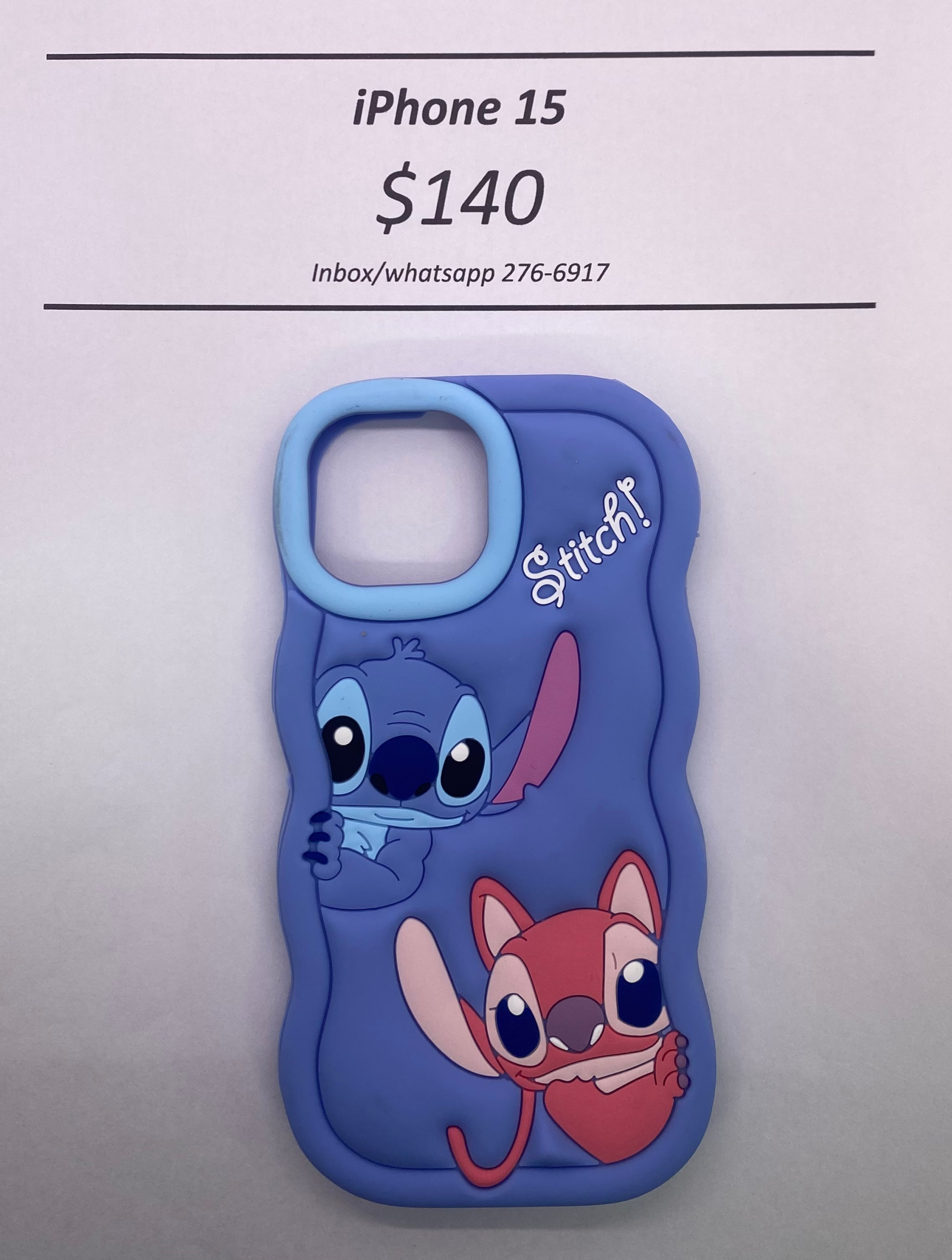 iPhone 15 Blue Stitch
