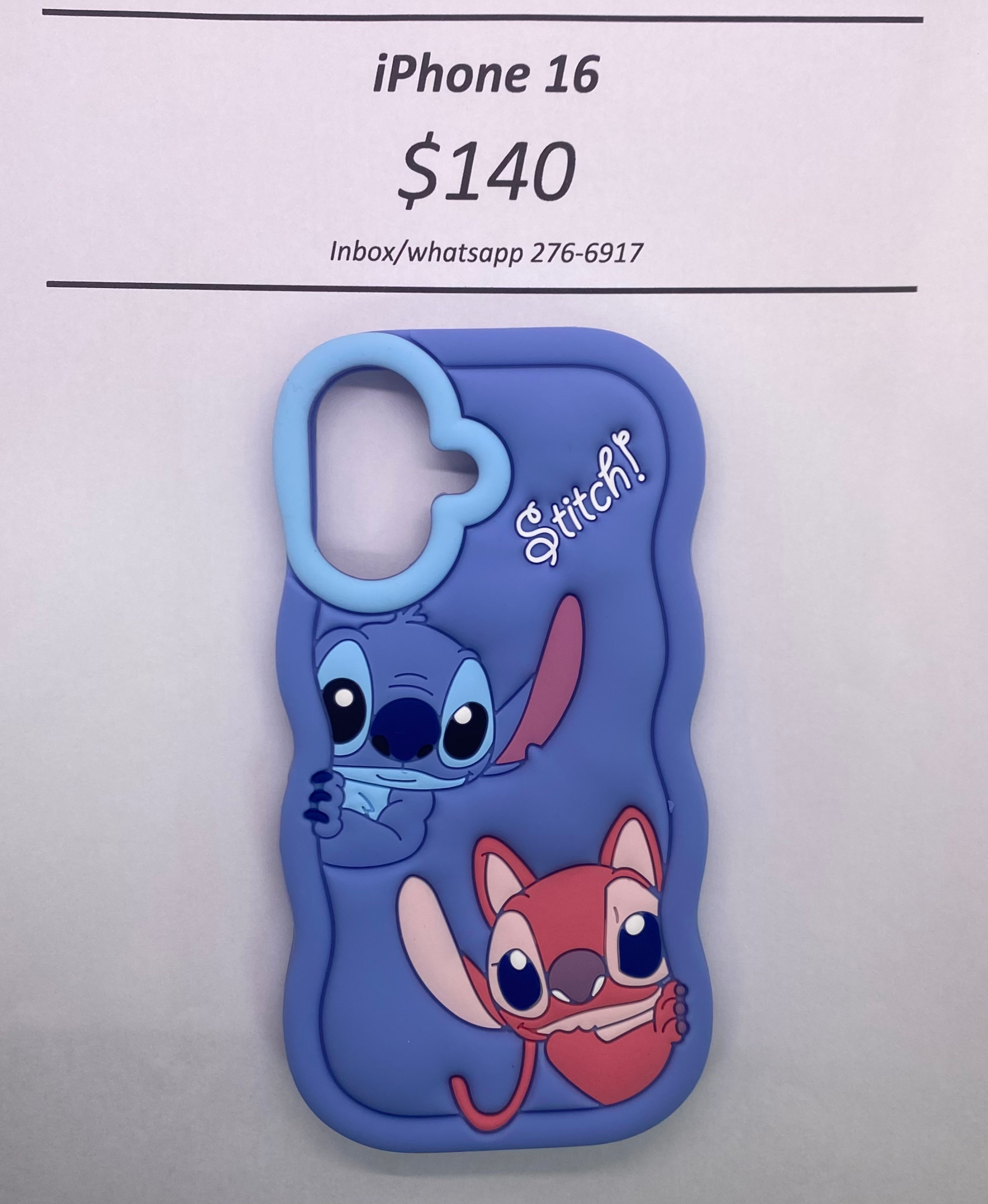 iPhone 16 Blue Stitch