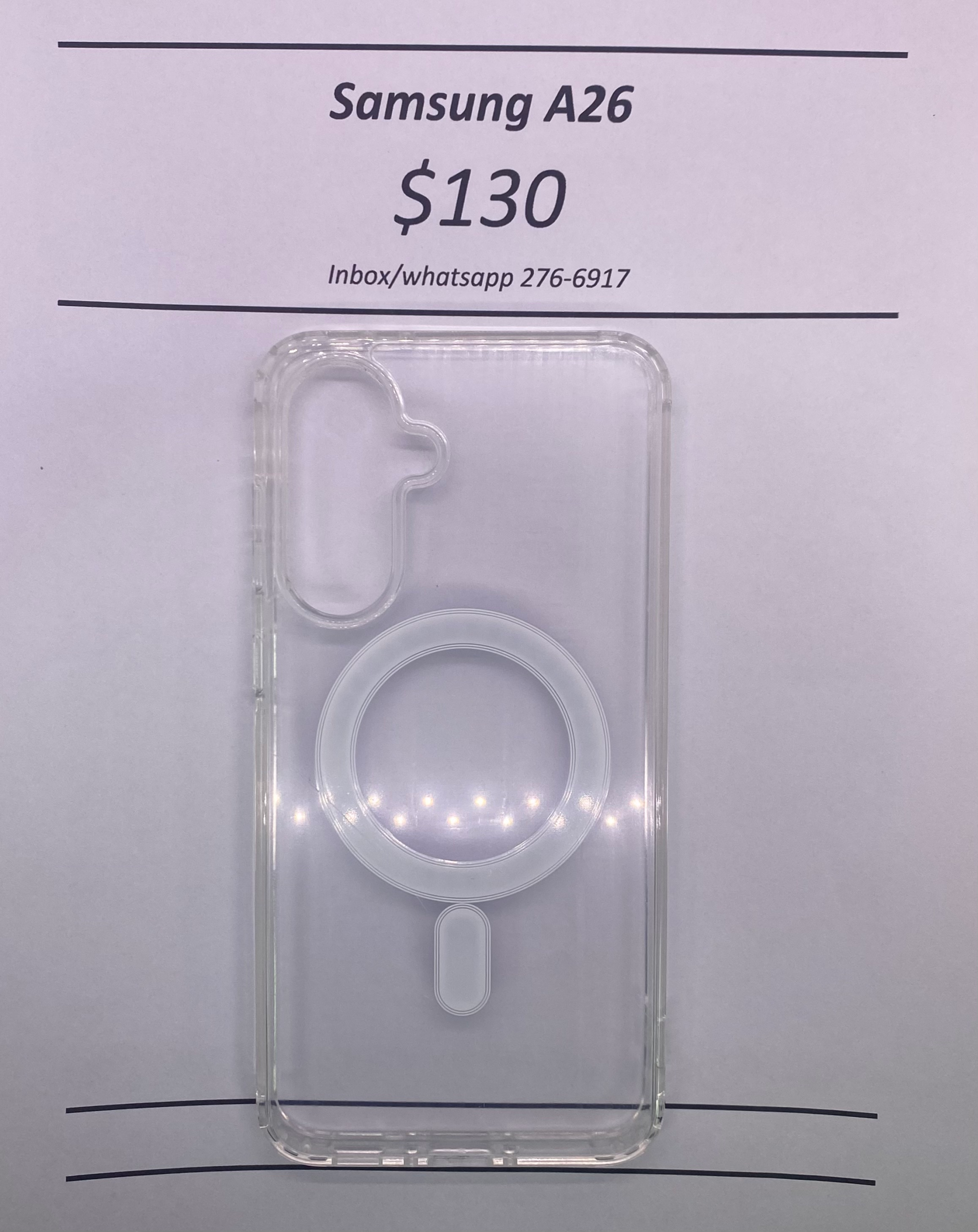 A26 Clear Mag Safe Case