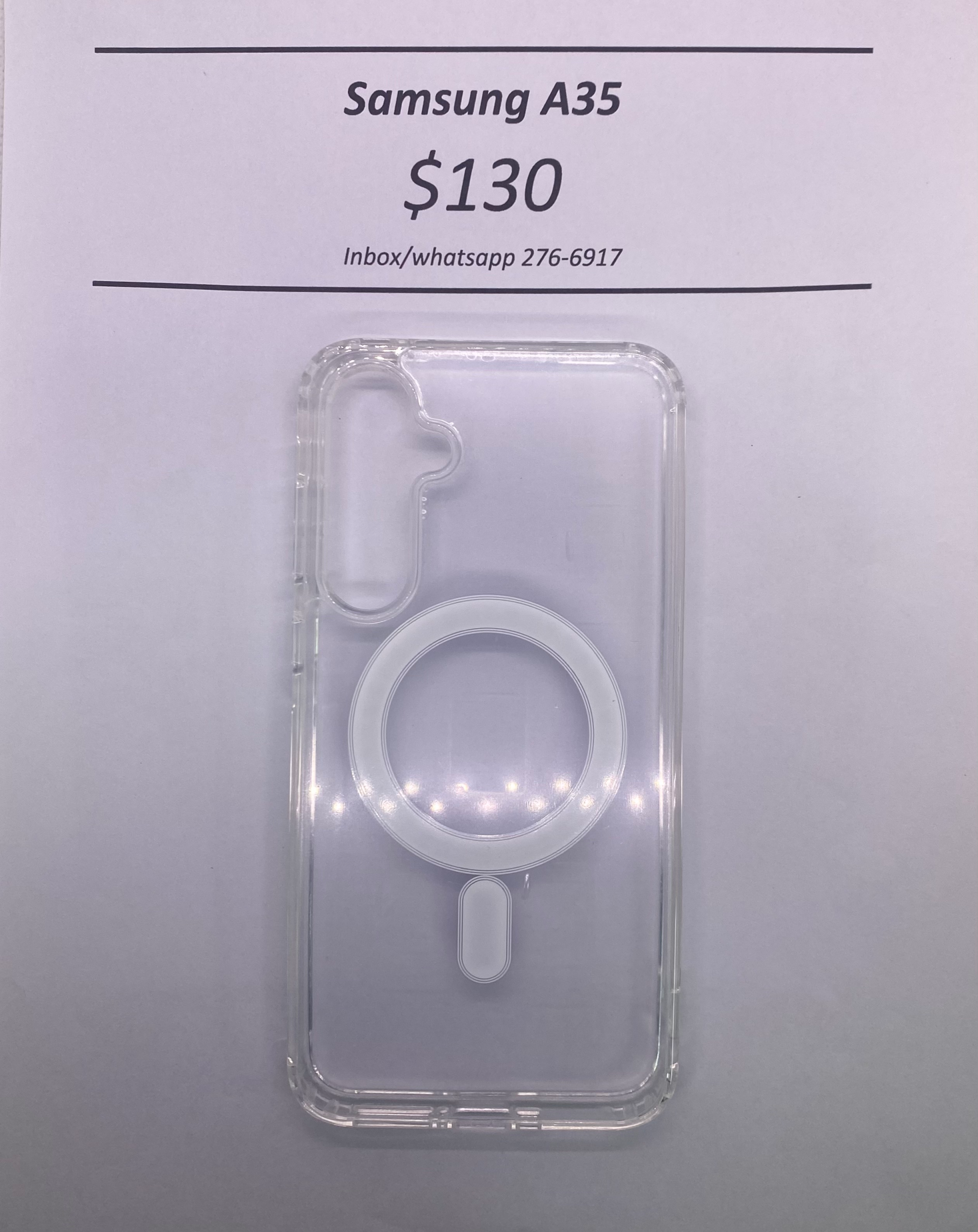 A35 Clear Mag Safe Case