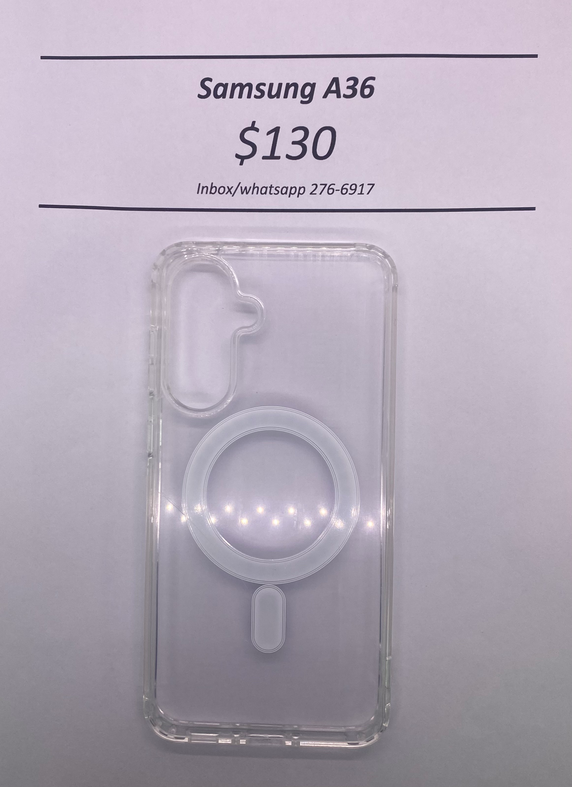 A36 Clear Mag Safe Case