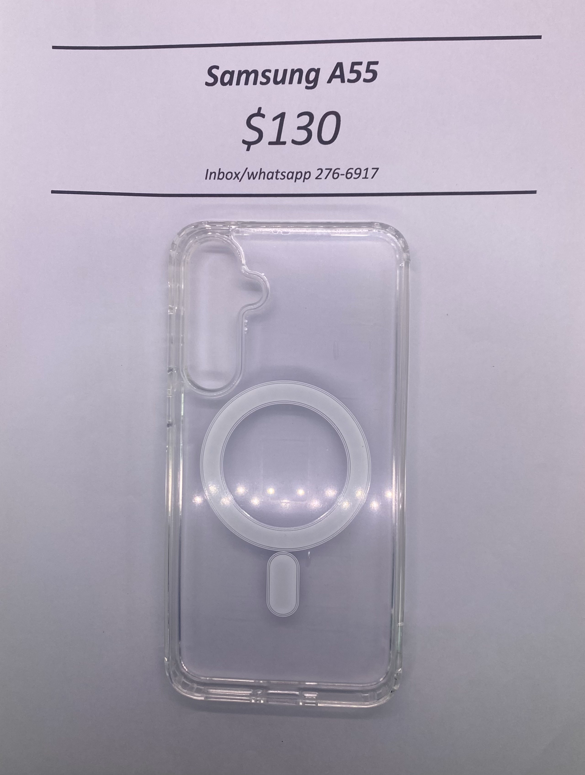 A55 Clear Mag Safe Case