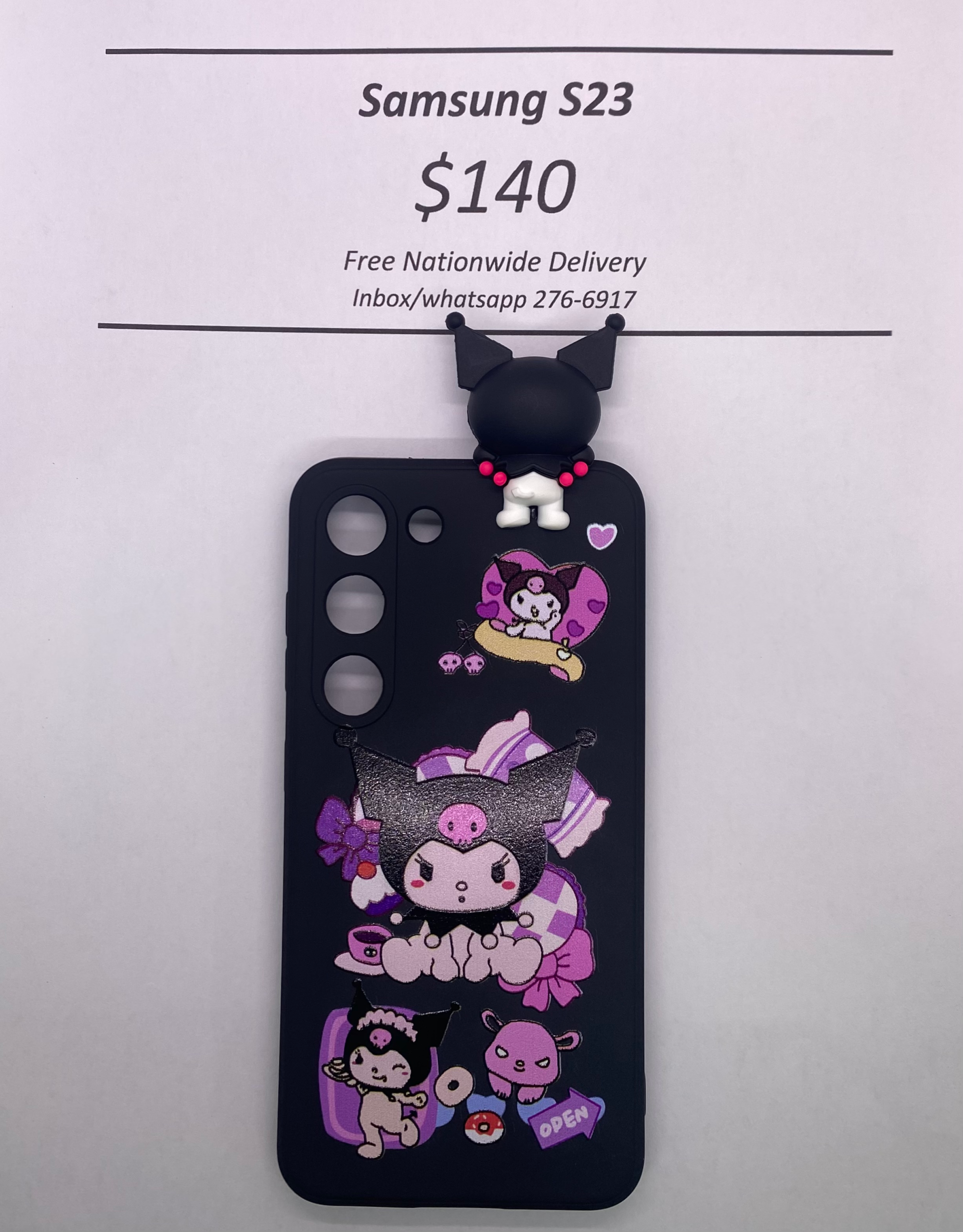 S23 Kuromi with Pop Socket