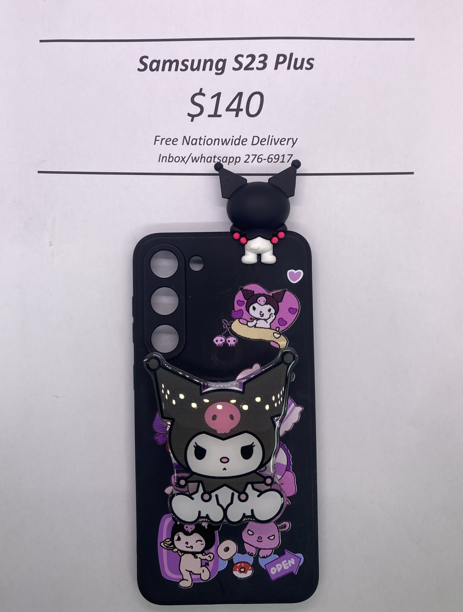S23+ Kuromi with Pop Socket