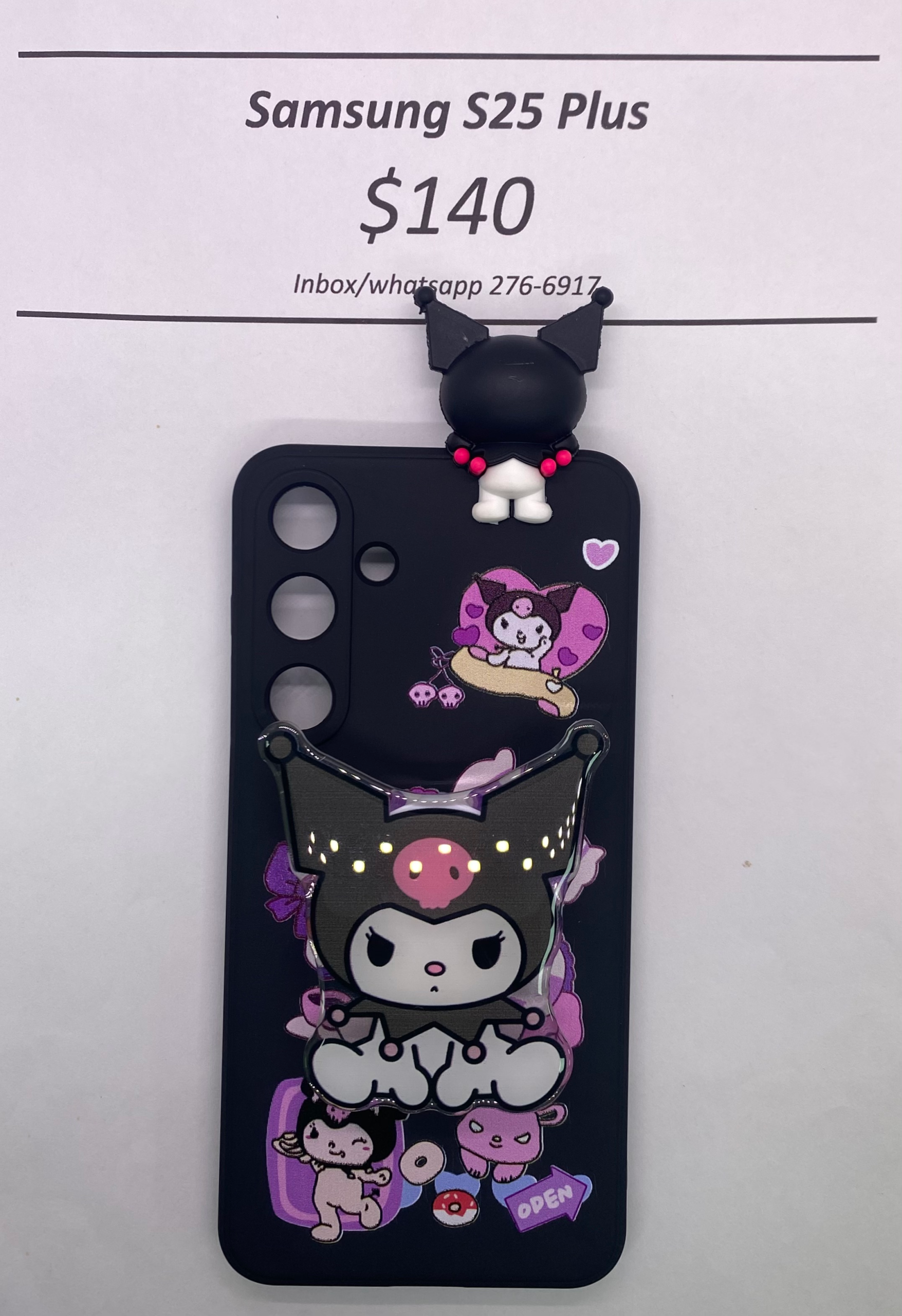 S25+ Kuromi with Pop Socket