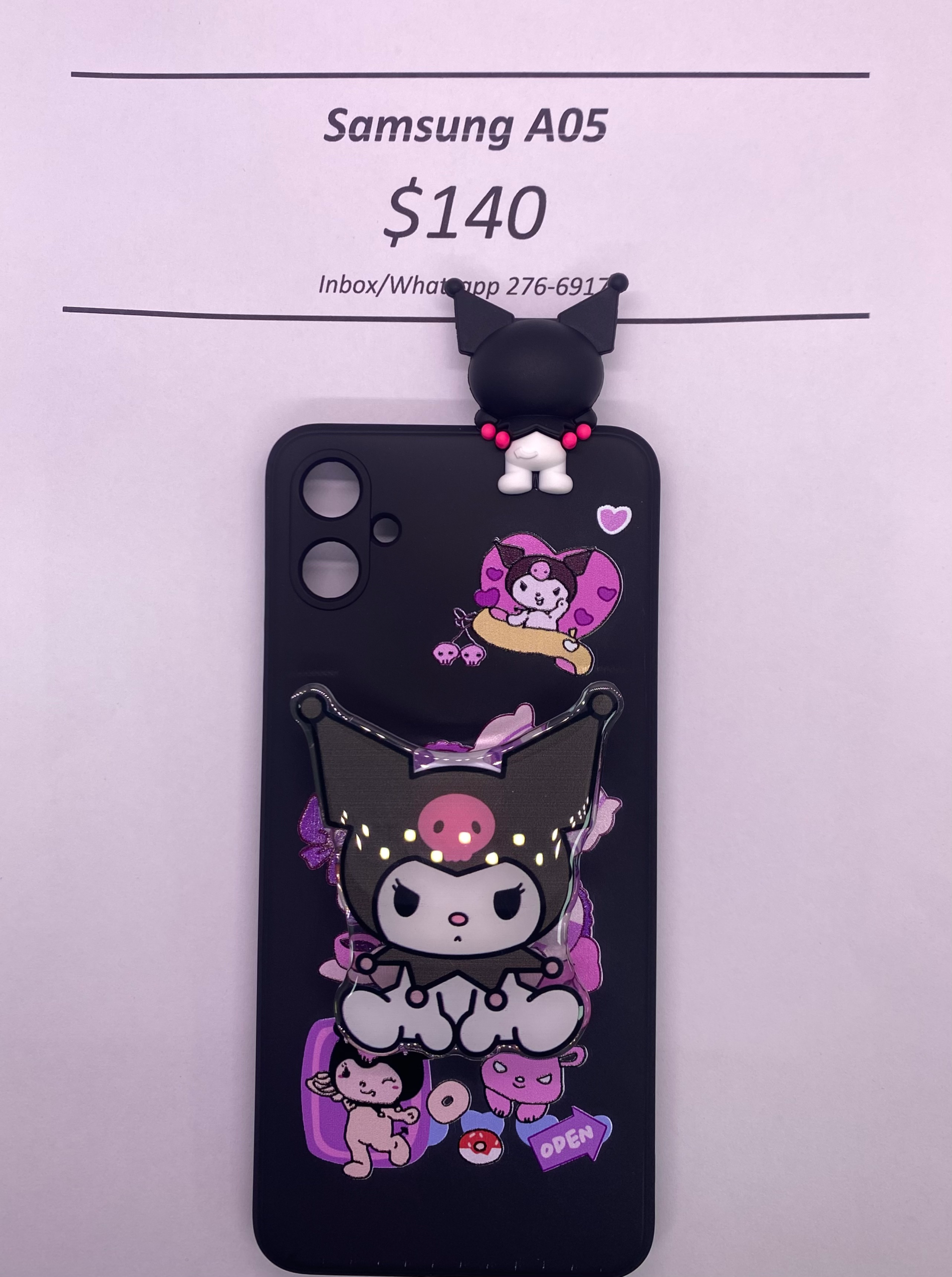 A05 Kuromi with Pop Socket