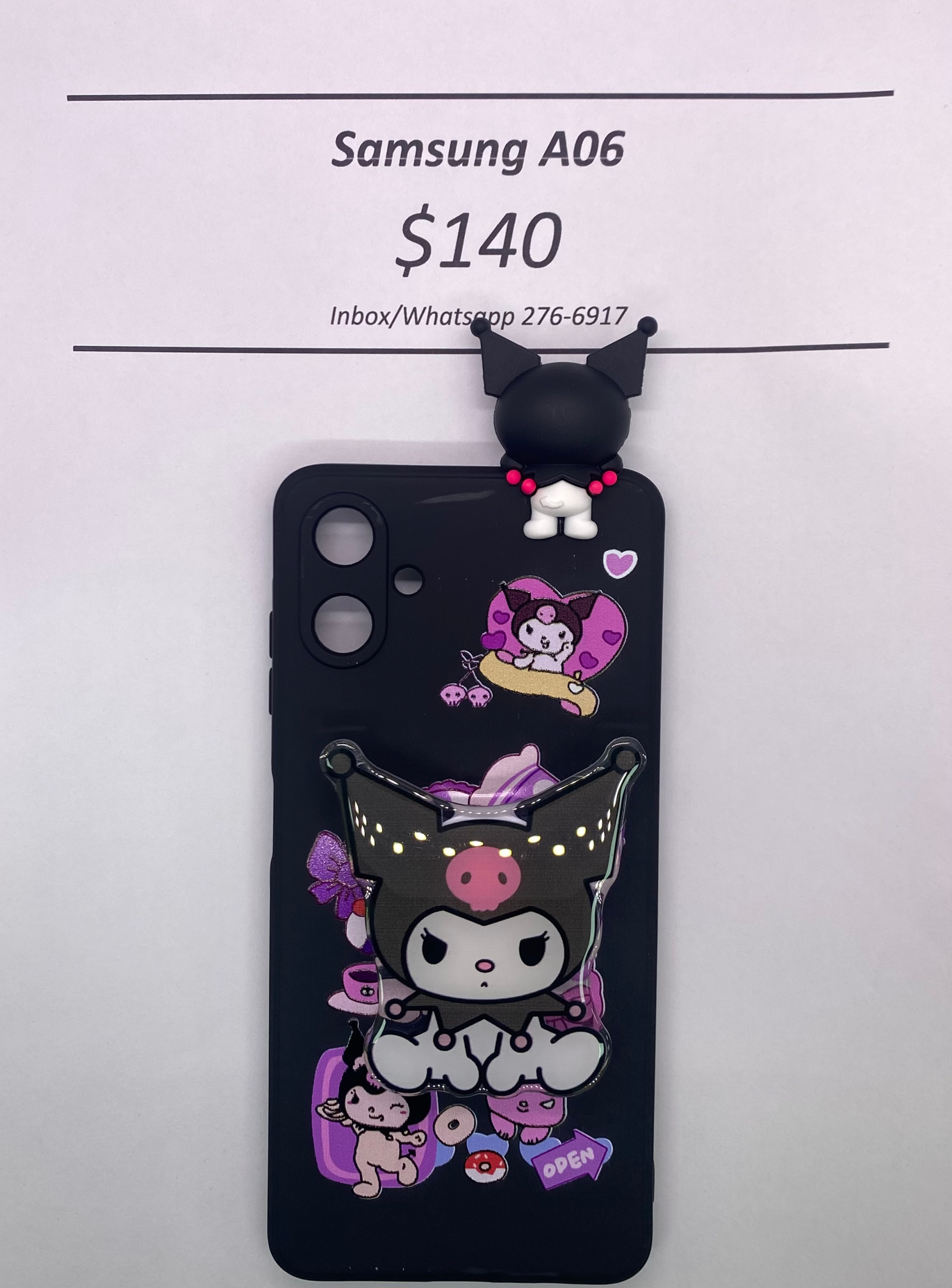 A06 Kuromi with Pop Socket