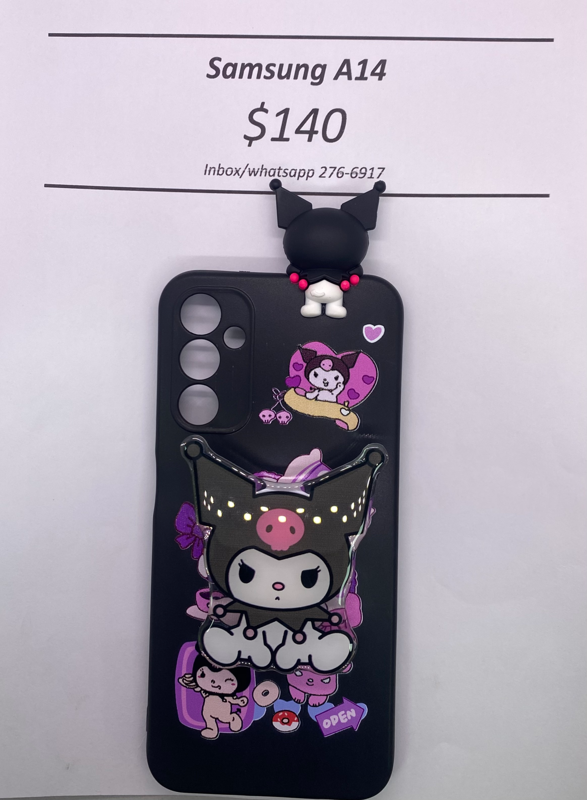 A14 Kuromi with Pop Socket