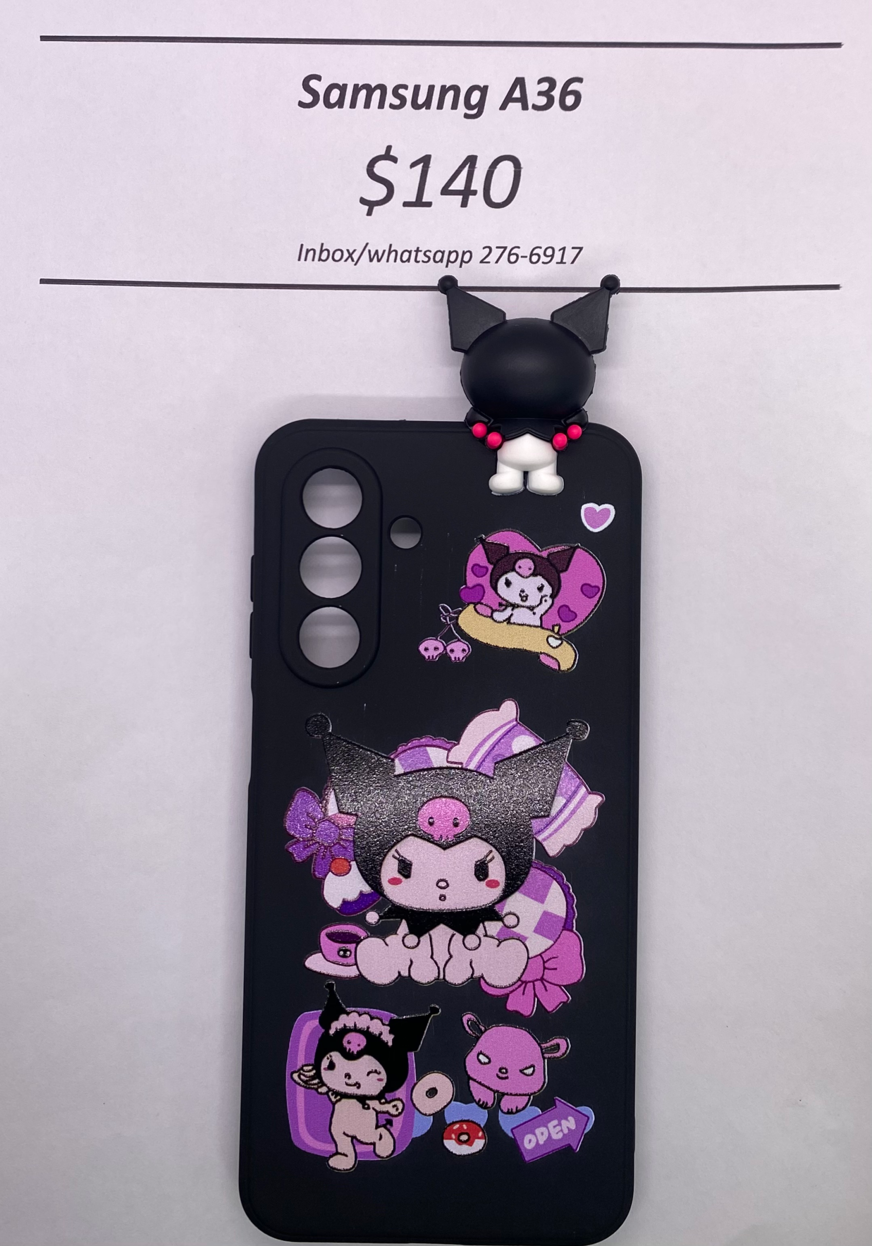 A36 Kuromi with Pop Socket