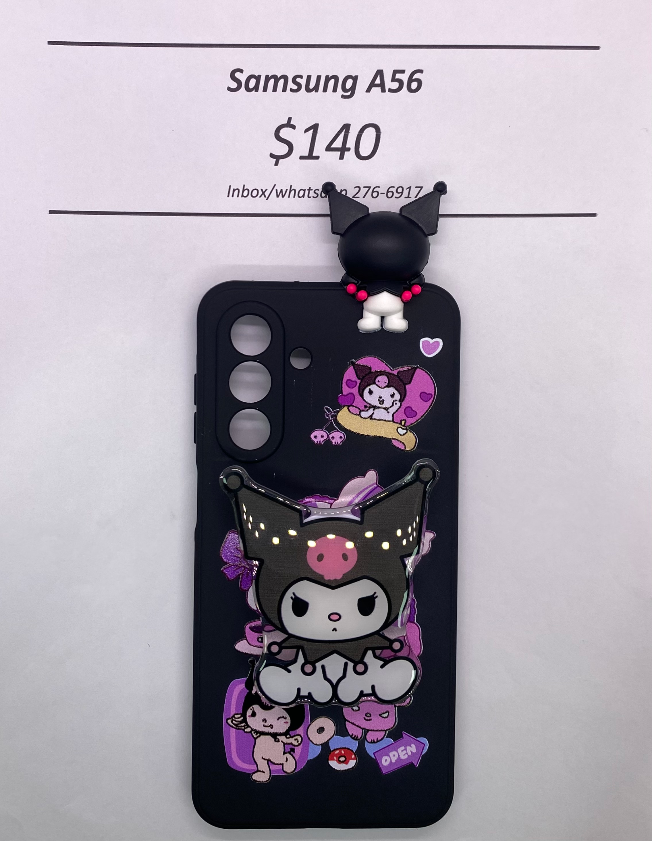 A56 Kuromi with Pop Socket