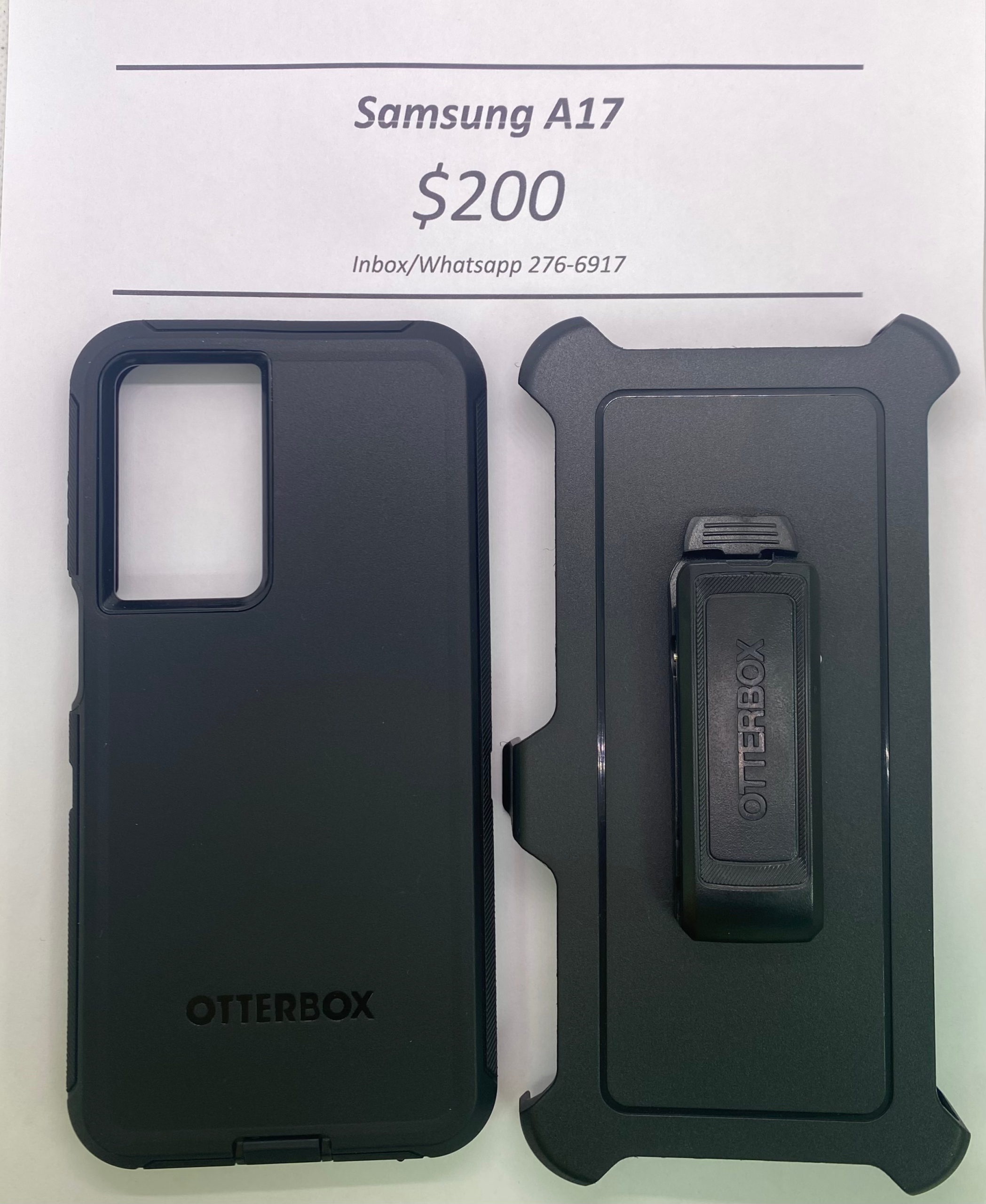 A17 Otterbox Defender Black
