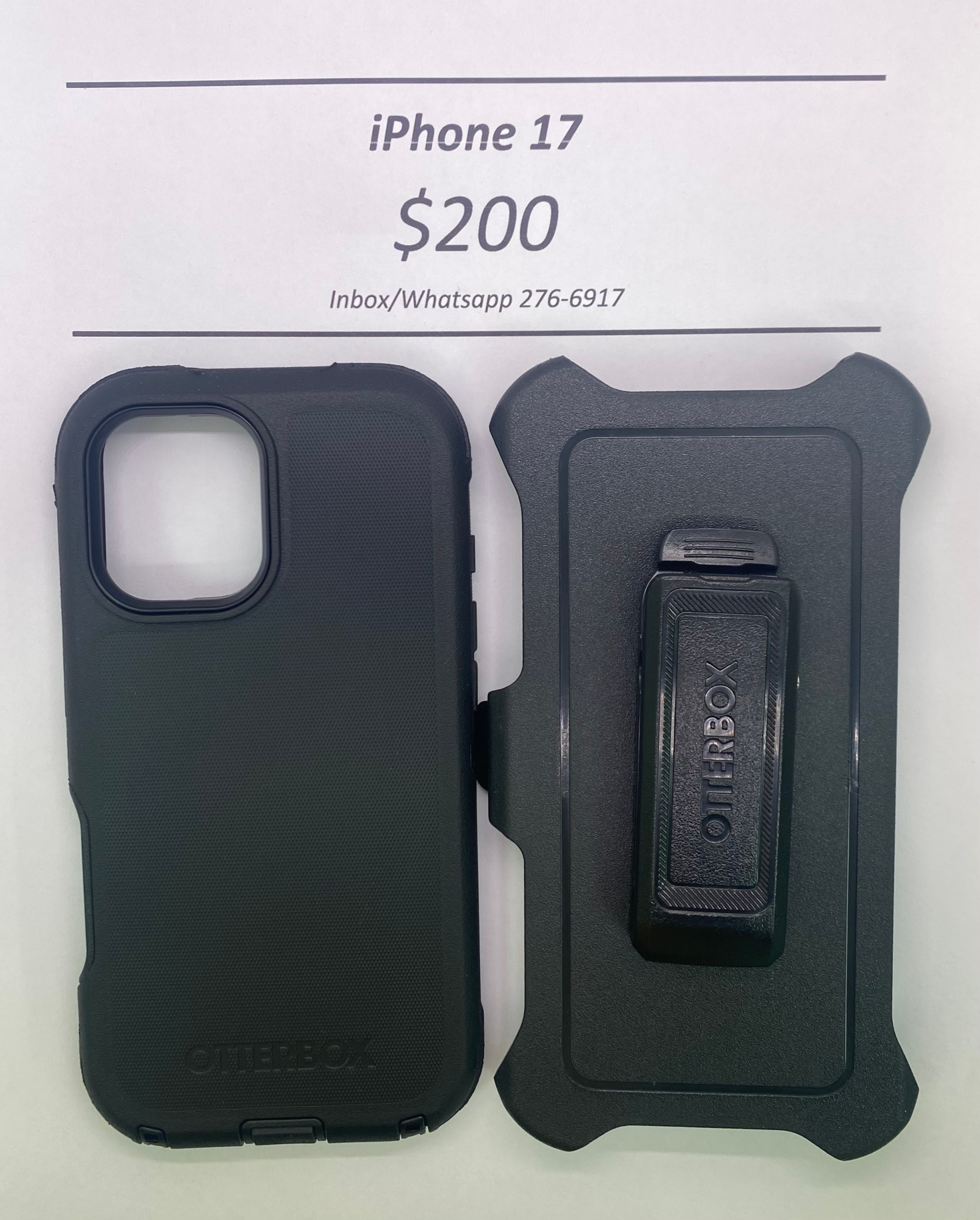 iPhone 17 Otterbox Defender Black
