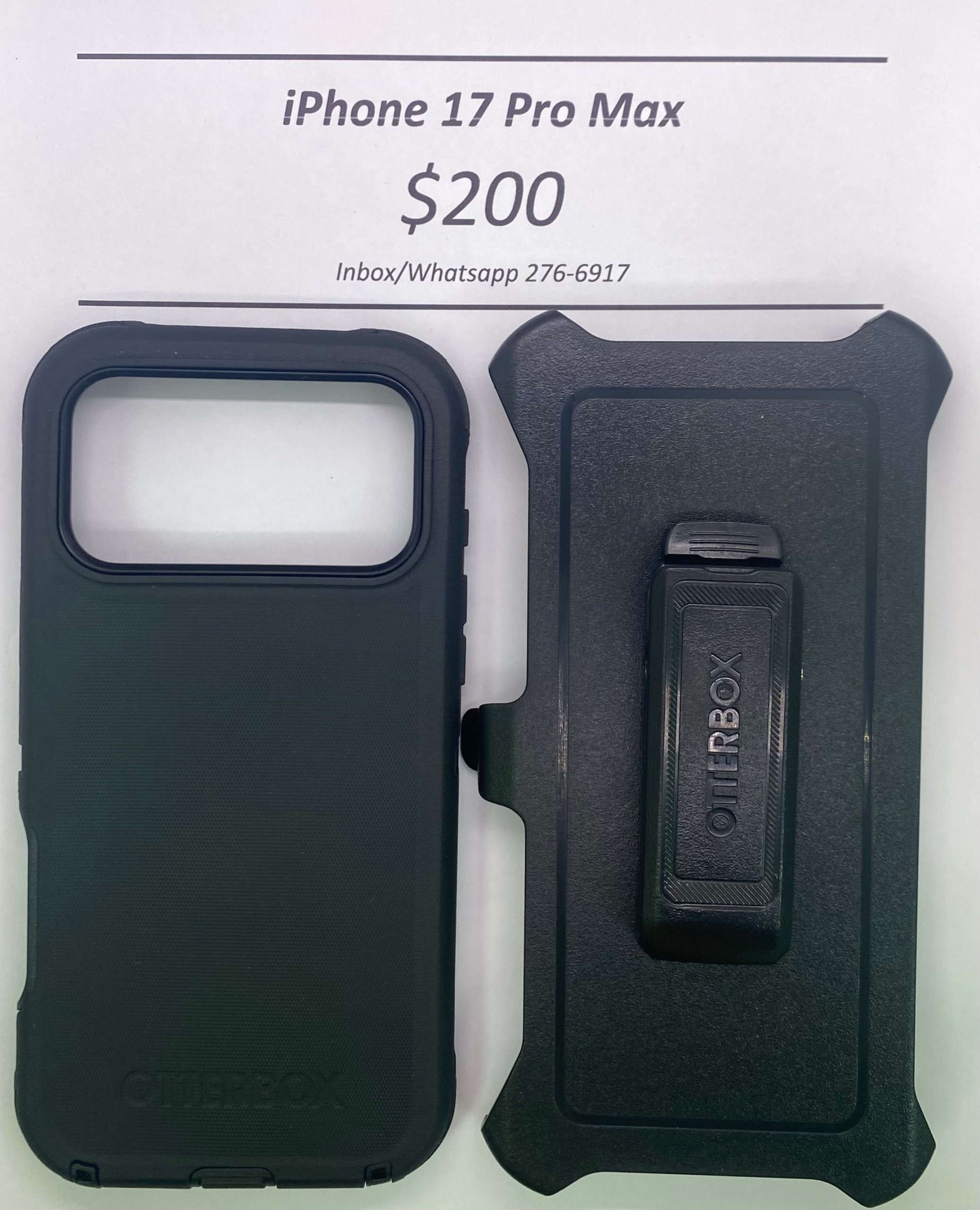 iPhone 17 Pro Max Otterbox Defender Black