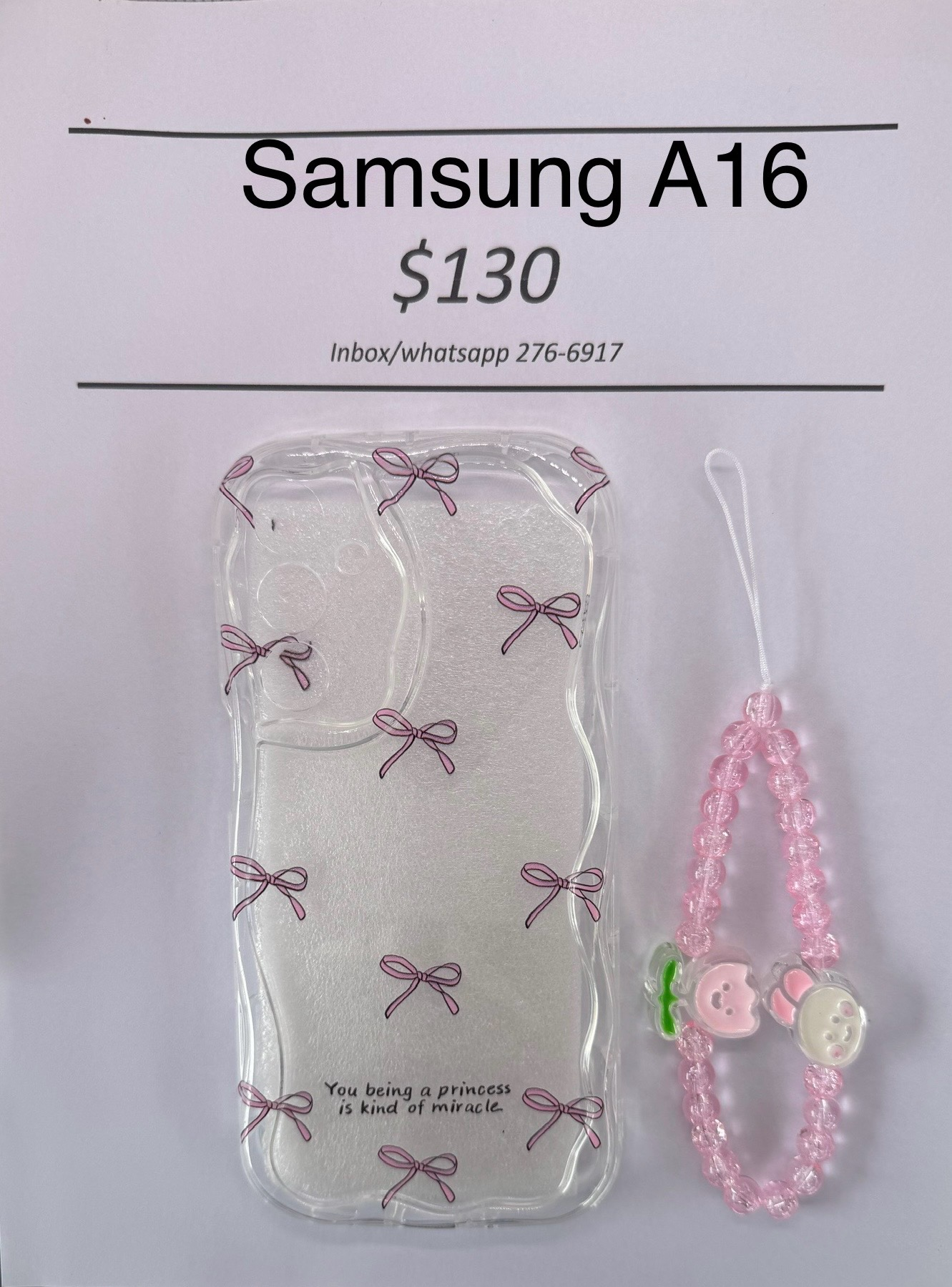 A16 Clear Bow Case