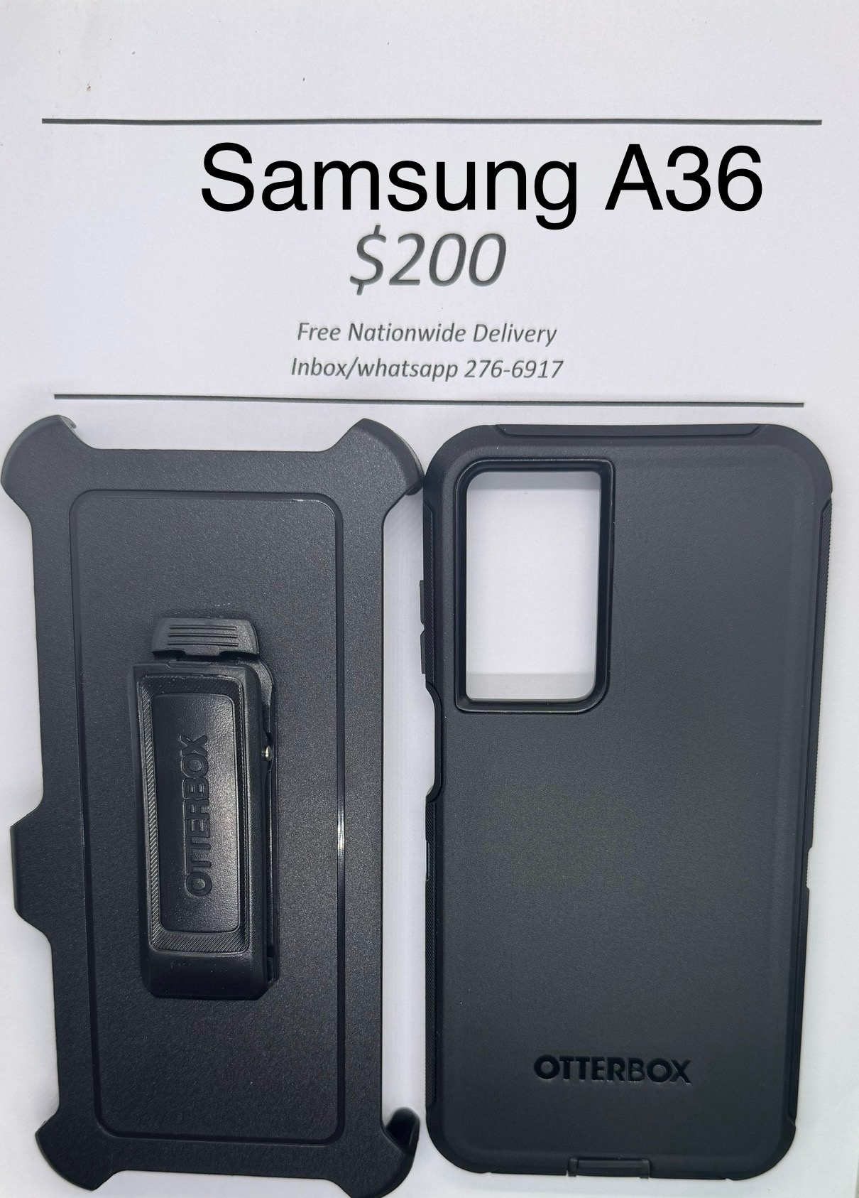 A36 Otterbox Defender Black