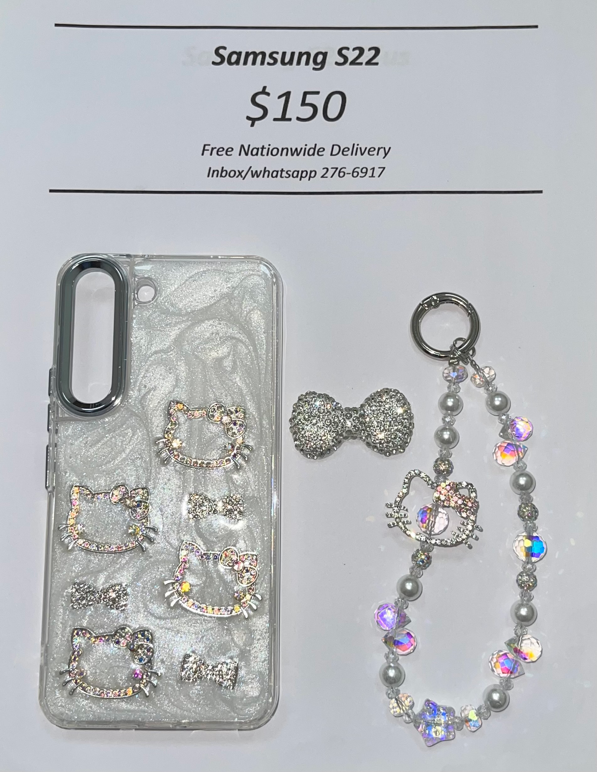 S22 Silver Gem Hello Kitty