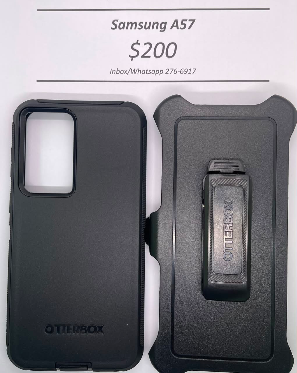 A57 Otterbox Defender Black