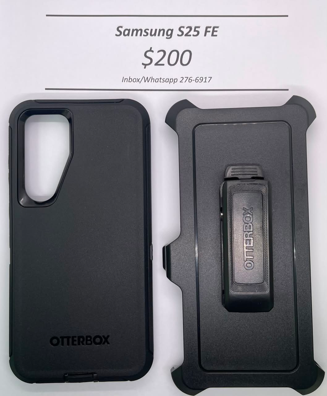 Samsung S25 FE Otterbox-Defender Black